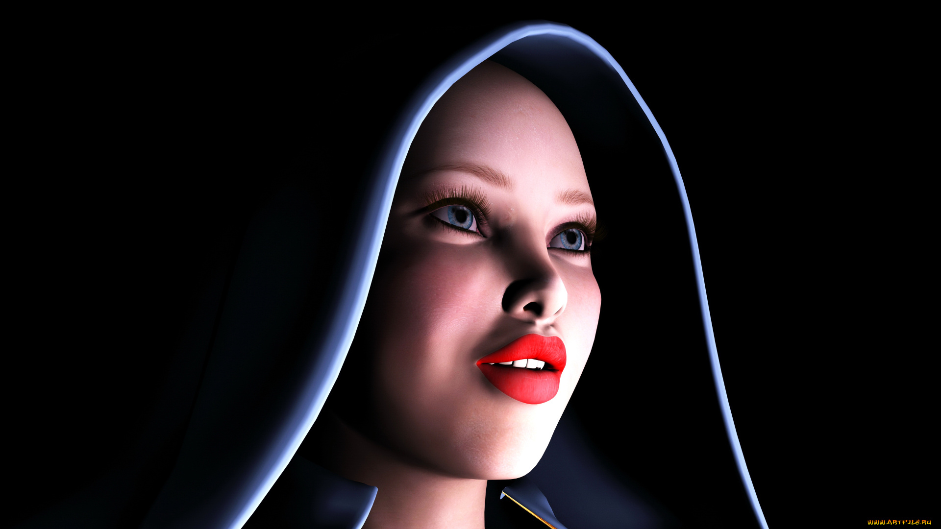 3д, графика, портрет, , portraits, фон, взгляд, девушка