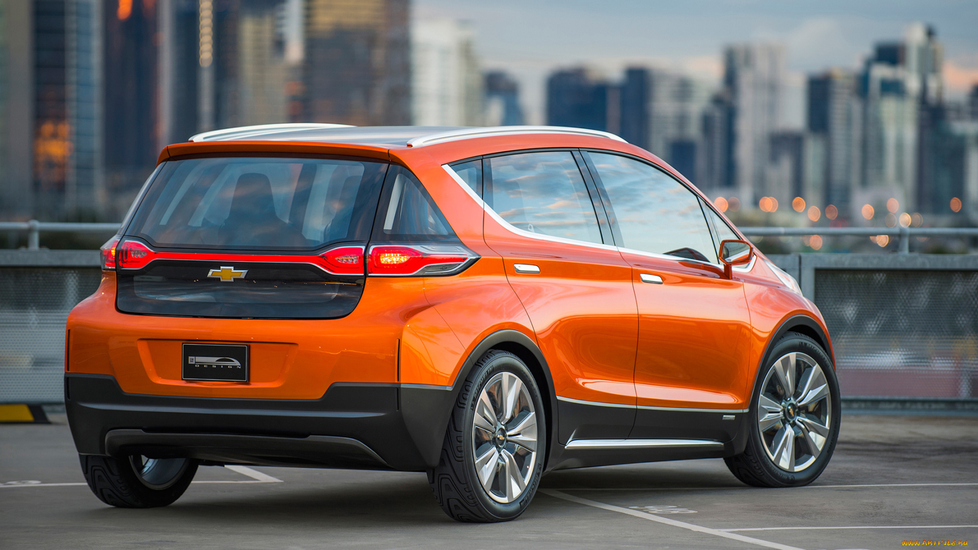 chevrolet, bolt, ev, concept, 2015, автомобили, chevrolet, bolt, 2015, concept, ev, оранжевая