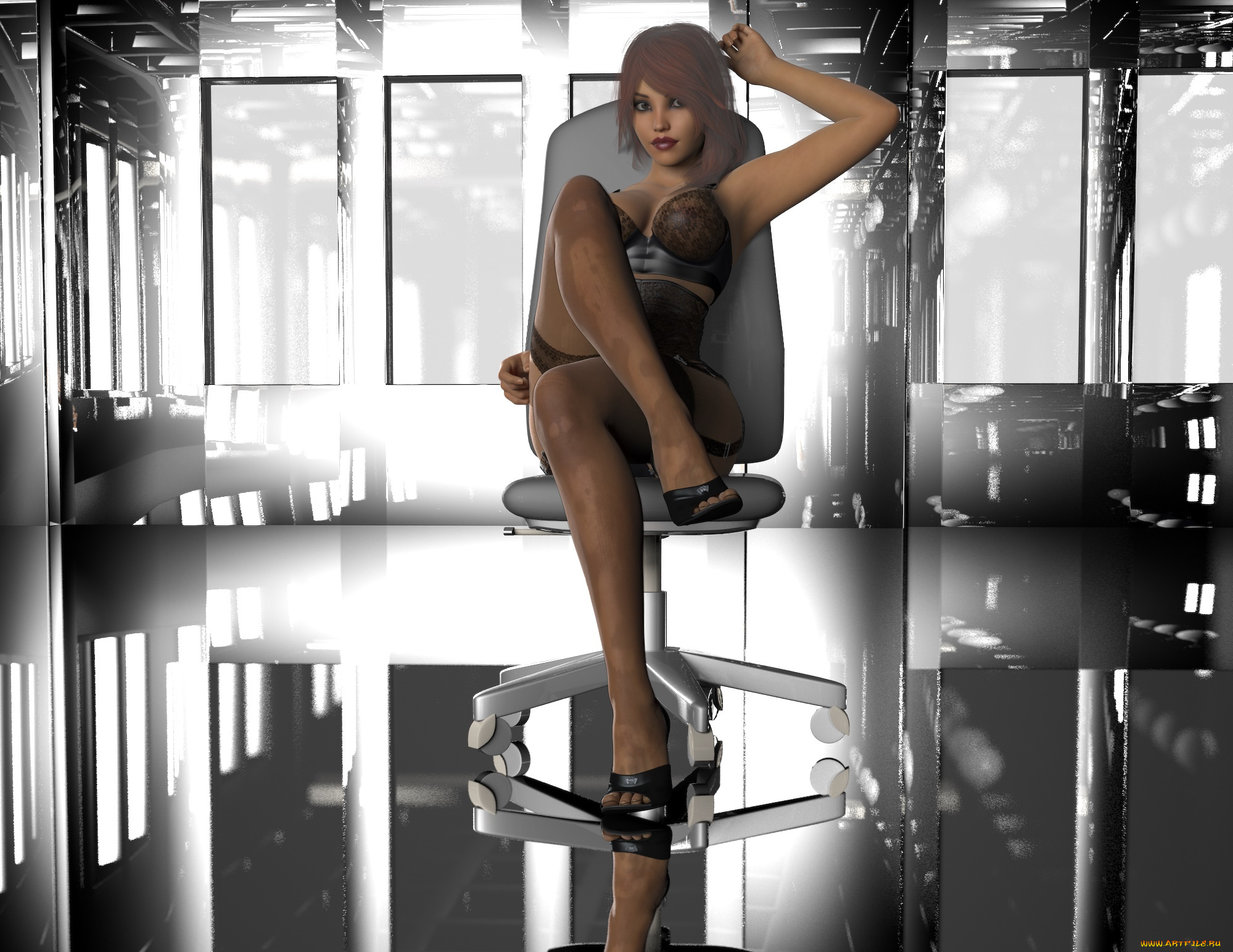 3д, графика, люди, , people, девушка, взгляд, фон