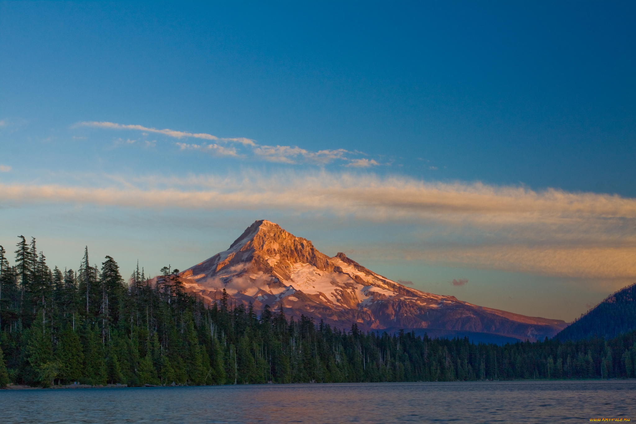 природа, пейзажи, озеро, лес, гора