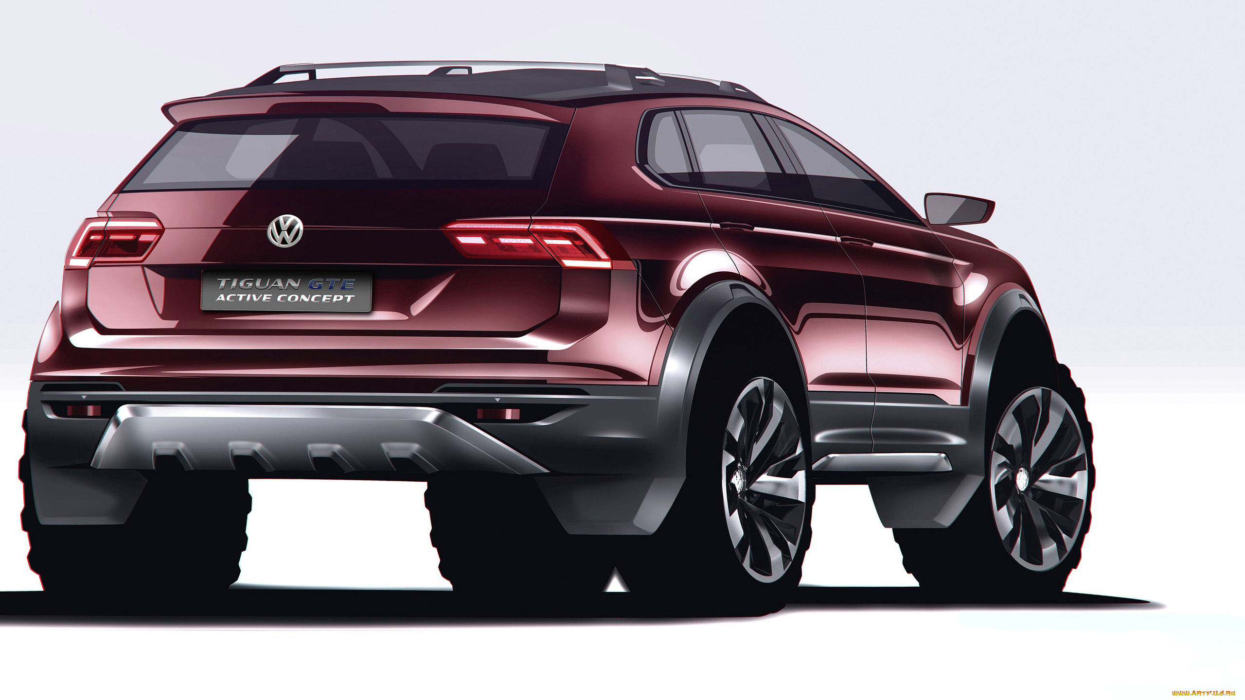 volkswagen, tiguan, gte, active, concept, 2016, автомобили, 3д, графика, 2016, concept, gte, active, tiguan, volkswagen