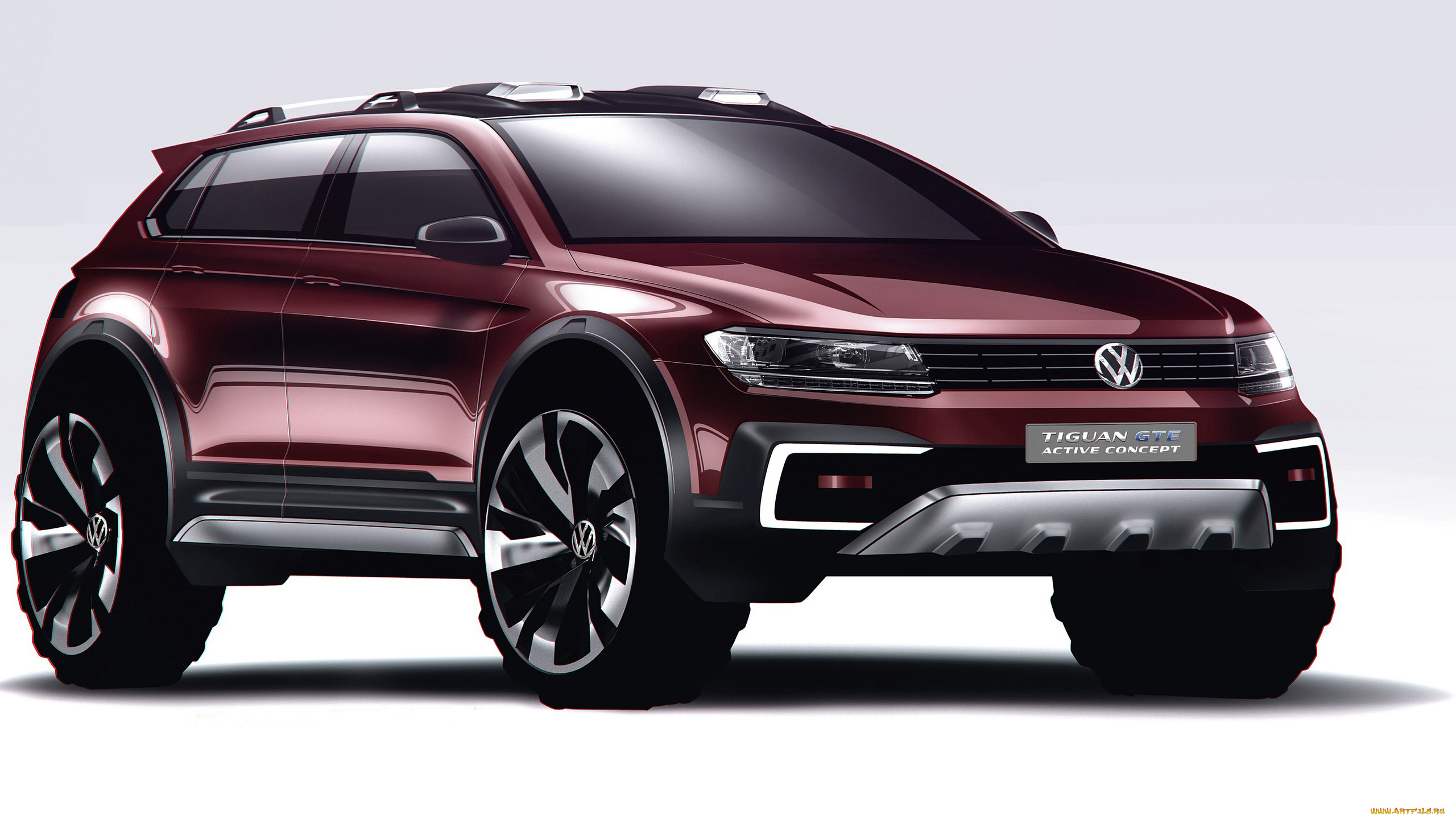 volkswagen, tiguan, gte, active, concept, 2016, автомобили, 3д, volkswagen, concept, active, gte, tiguan, графика, 2016