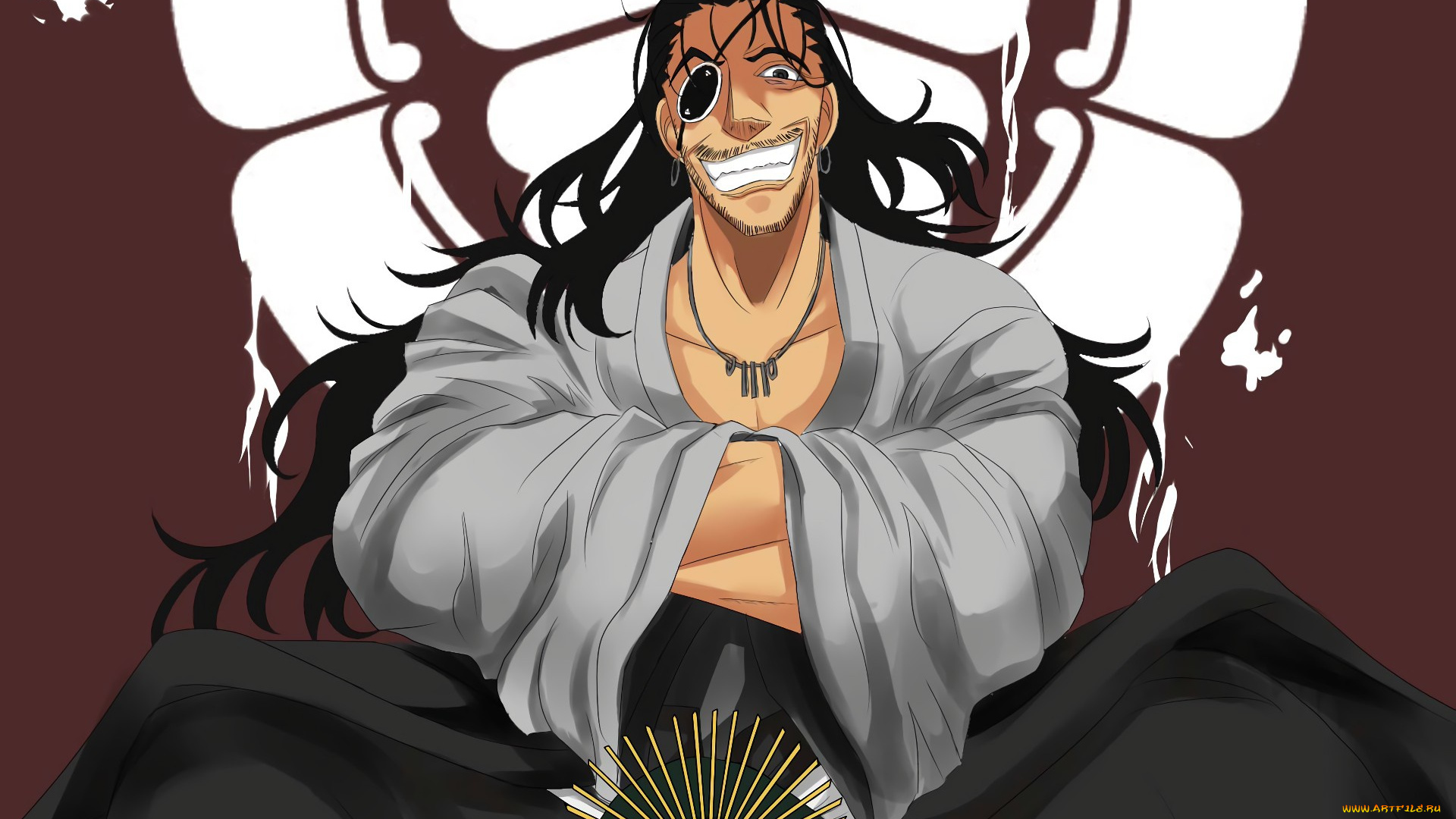 аниме, drifters, kimono, japanese, anime, smile, blood, asian, samurai, drifter, man, bushido