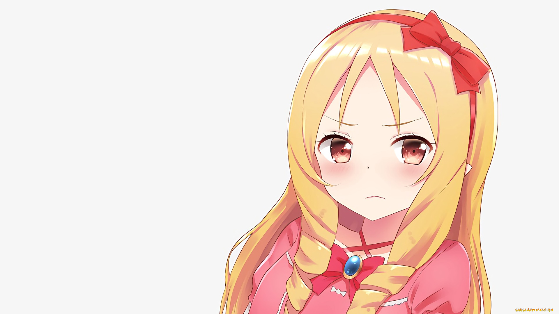 аниме, eromanga-sensei, девушка, взгляд, фон