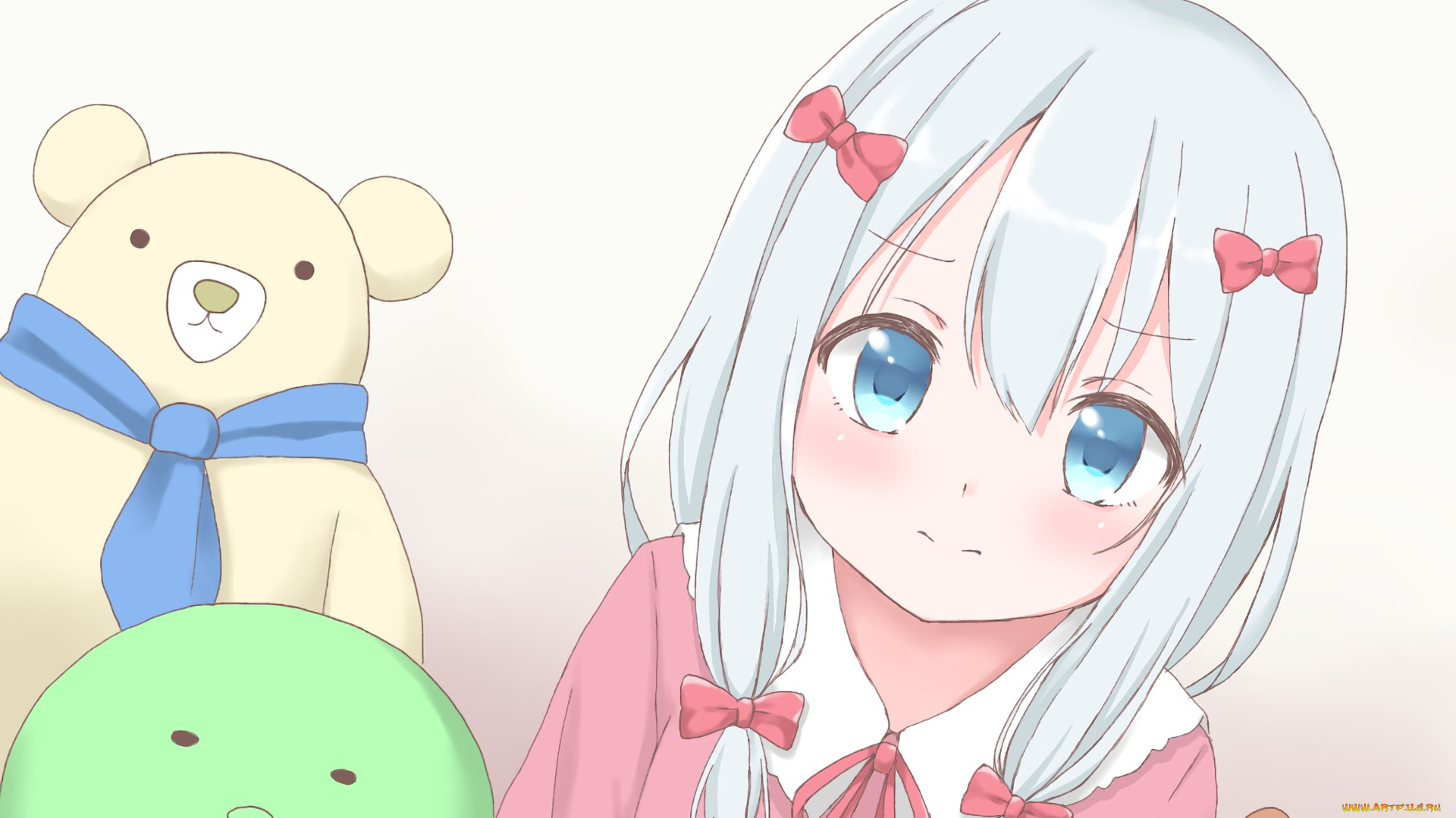 аниме, eromanga-sensei, взгляд, фон, девушка