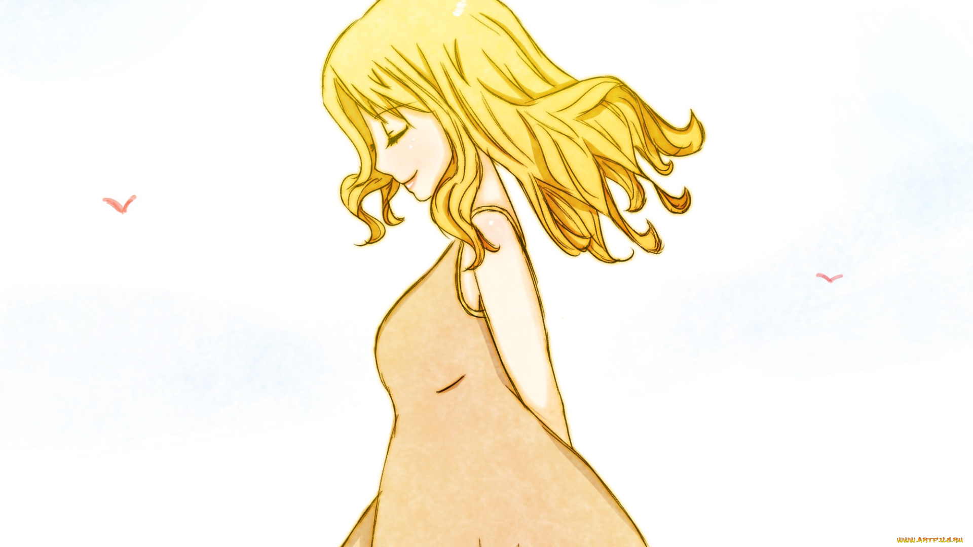 аниме, fairy, tail, люси