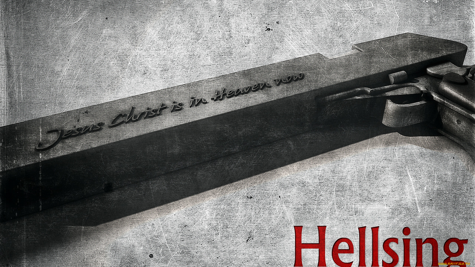 аниме, hellsing, шакал, оружие, пистолет