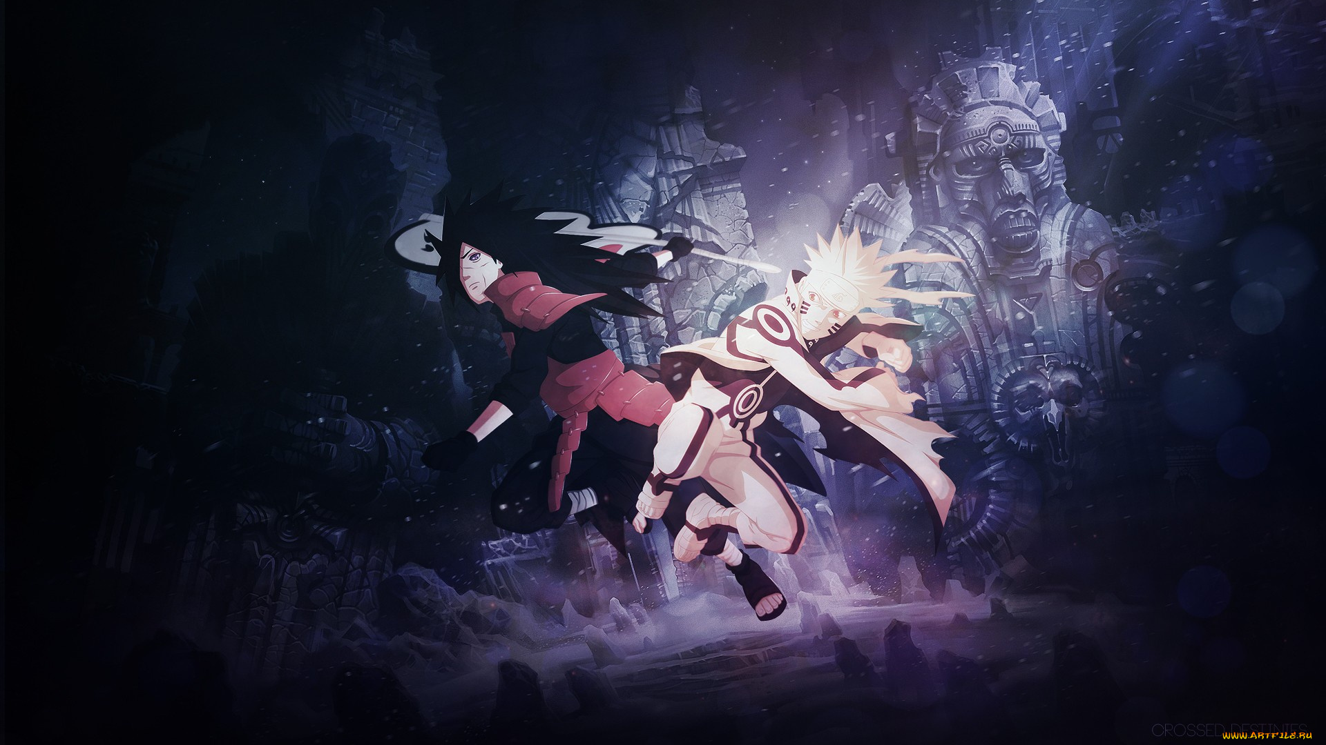 аниме, naruto, shippuuden, мадара, наруто