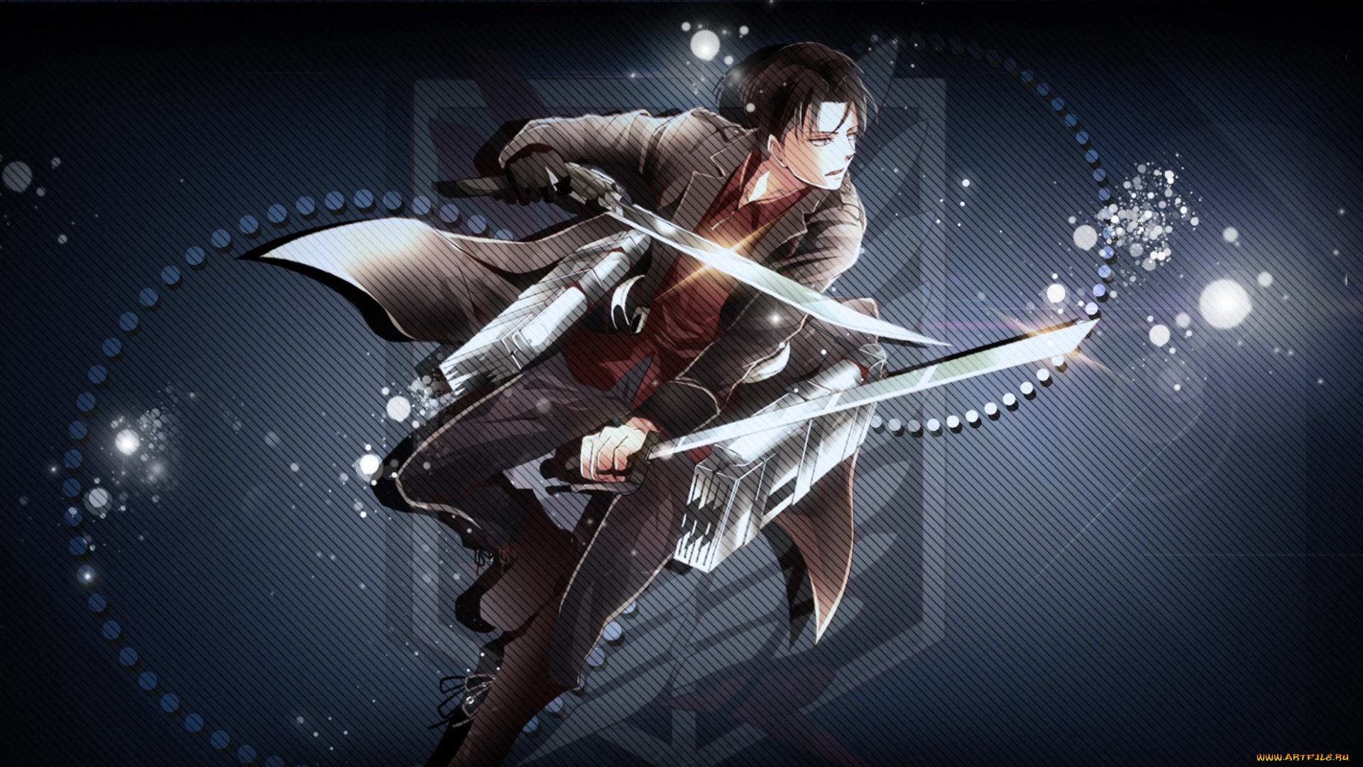 аниме, shingeki, no, kyojin, леви
