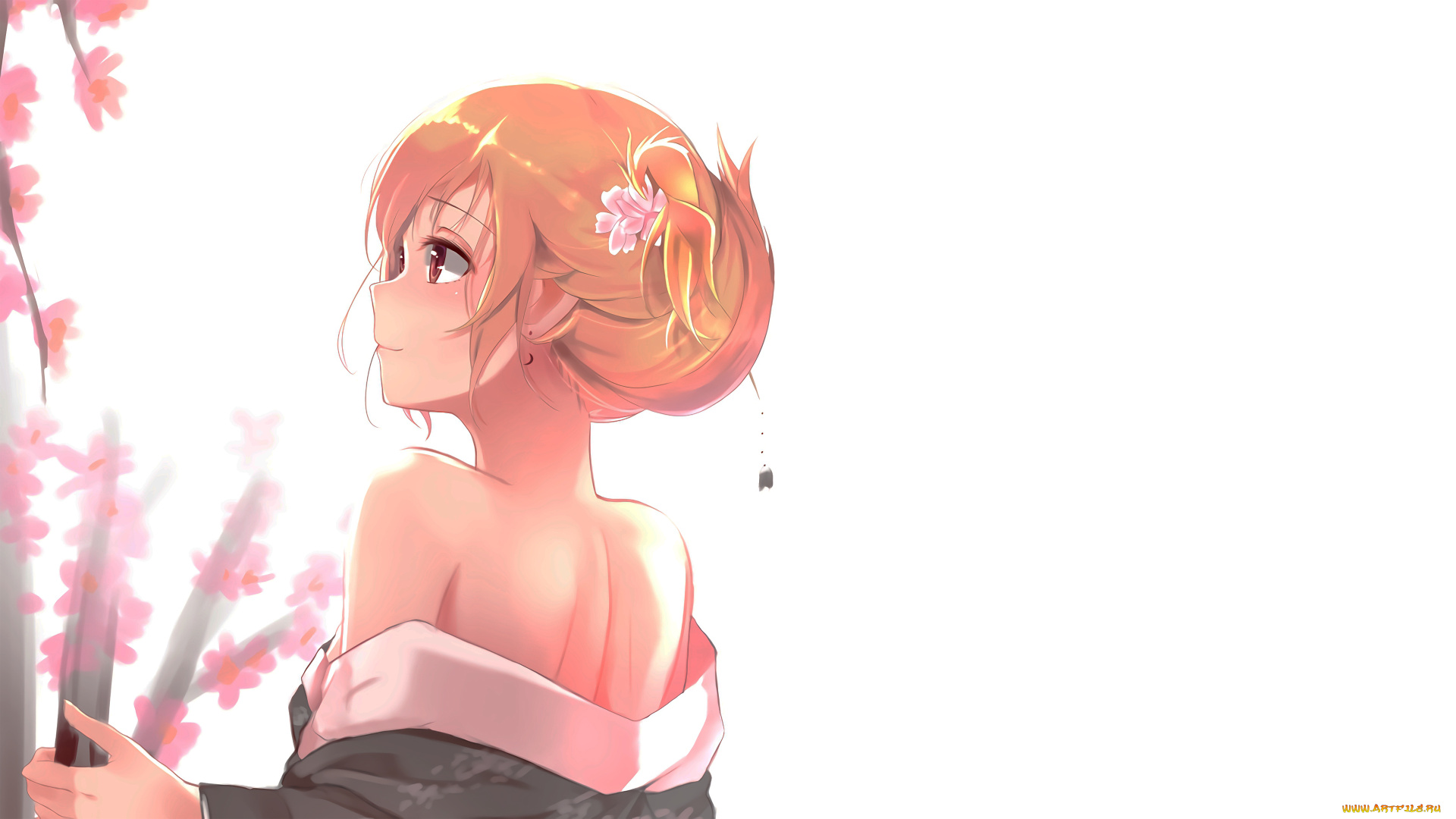 аниме, unknown, , другое, девушка, фон, взгляд