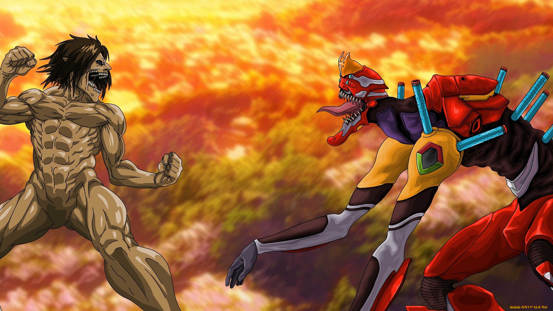 аниме, животные, , существа, neon, genesis, evangelion, battle, combat, fight, anime, alien, asiatic, eren, shingeki, no, kyojin, attack, on, titan, oriental, japanese, manga