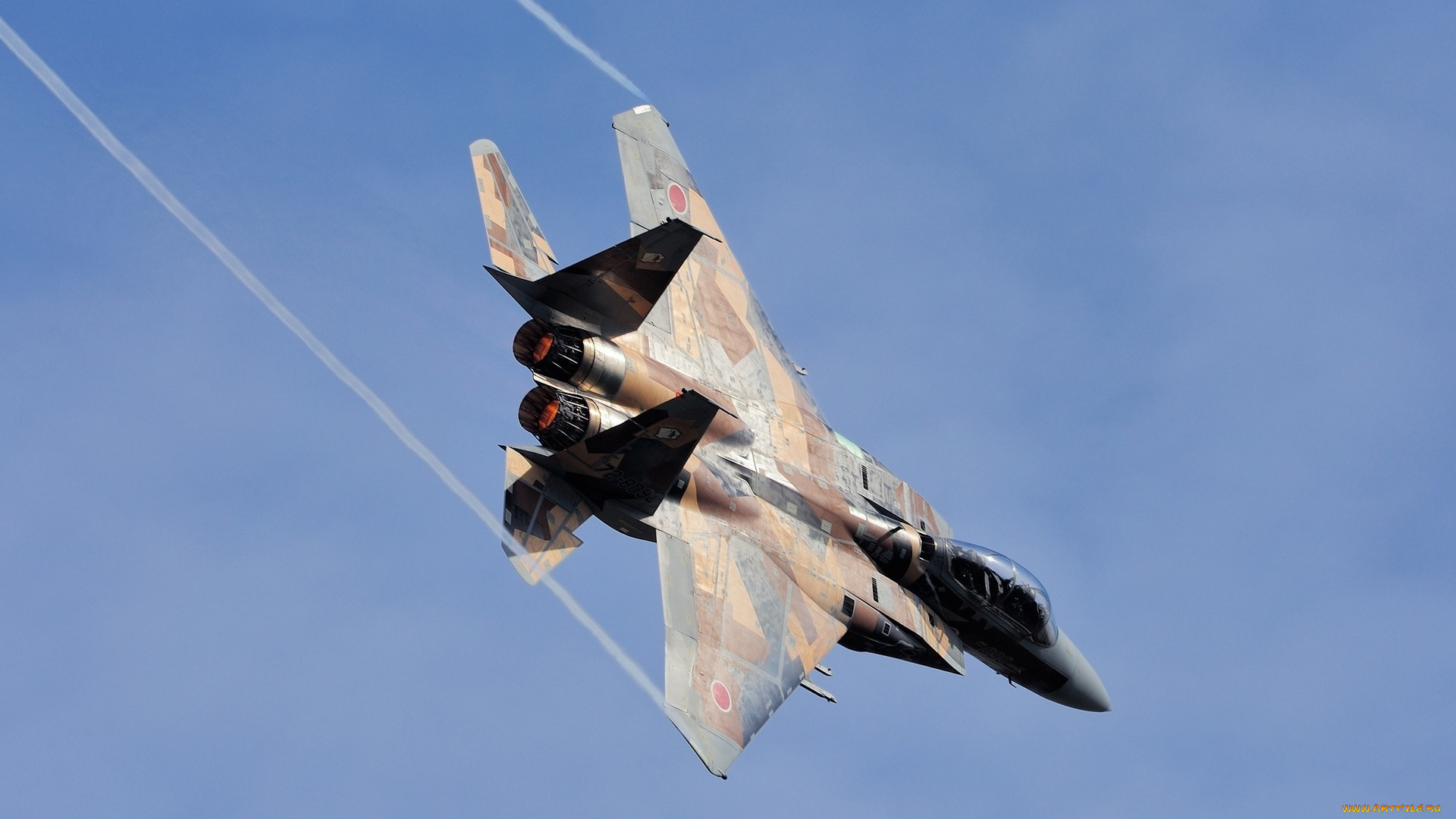 авиация, боевые, самолёты, вираж, самолет, небо, полет, f-15