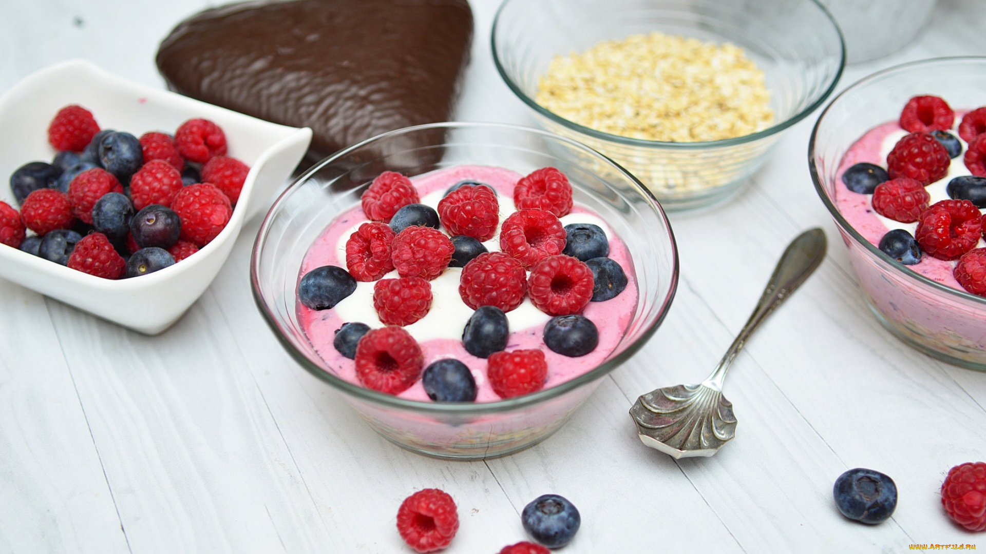 еда, мороженое, , десерты, голубика, десерт, малина