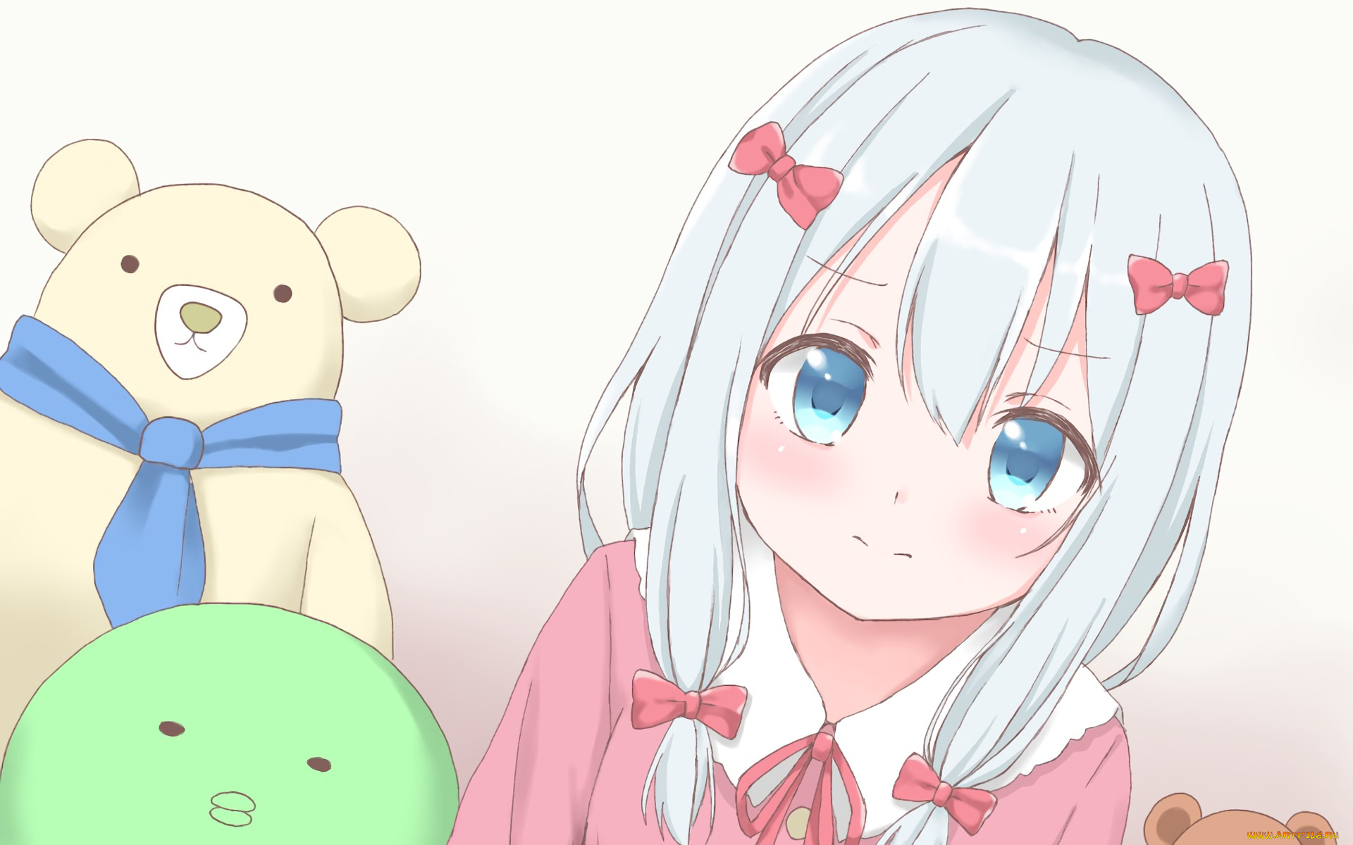 аниме, eromanga-sensei, взгляд, фон, девушка