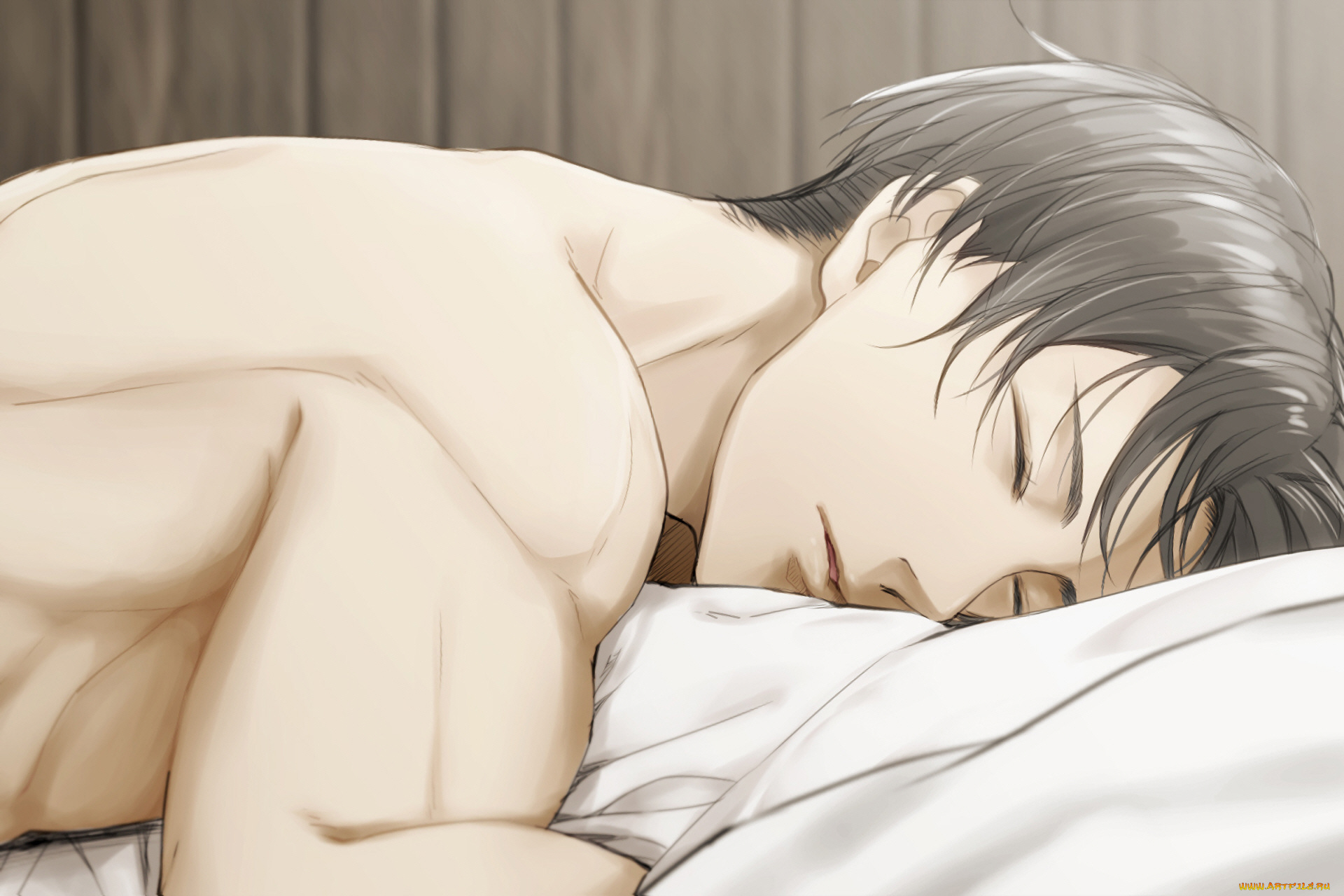 аниме, shingeki, no, kyojin, леви