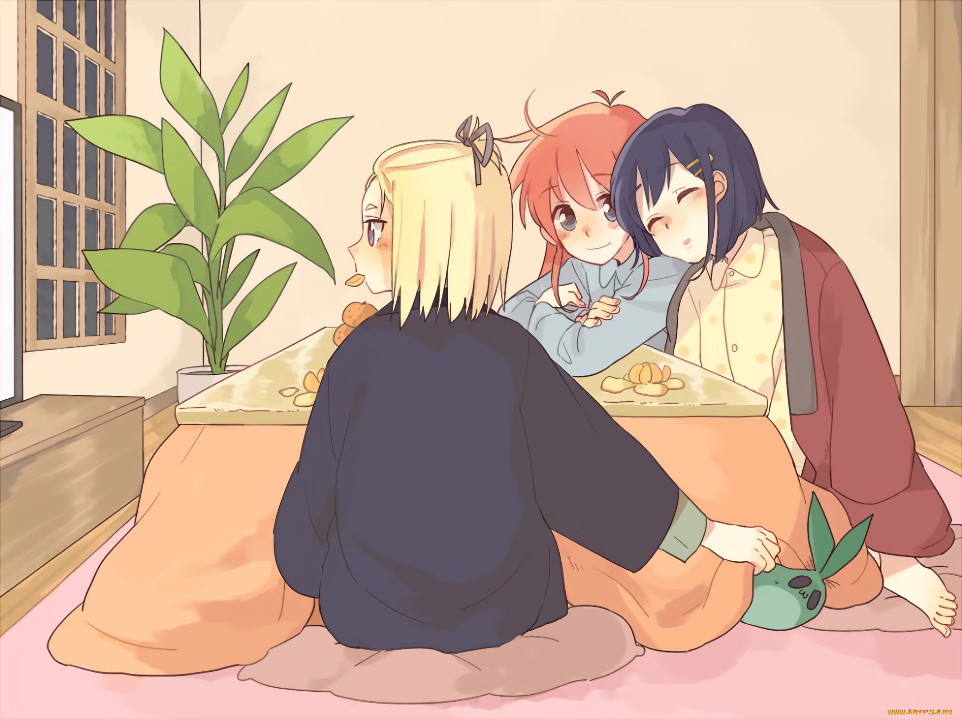 аниме, unknown, , другое, фон, взгляд, девушка