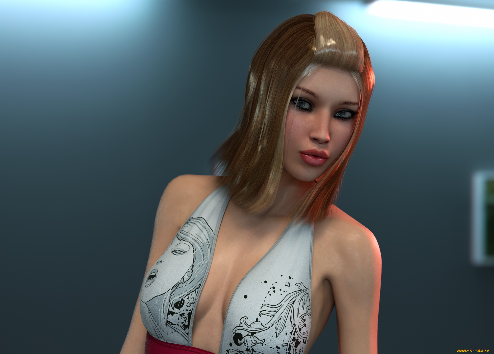 3д, графика, люди, , people, фон, взгляд, девушка