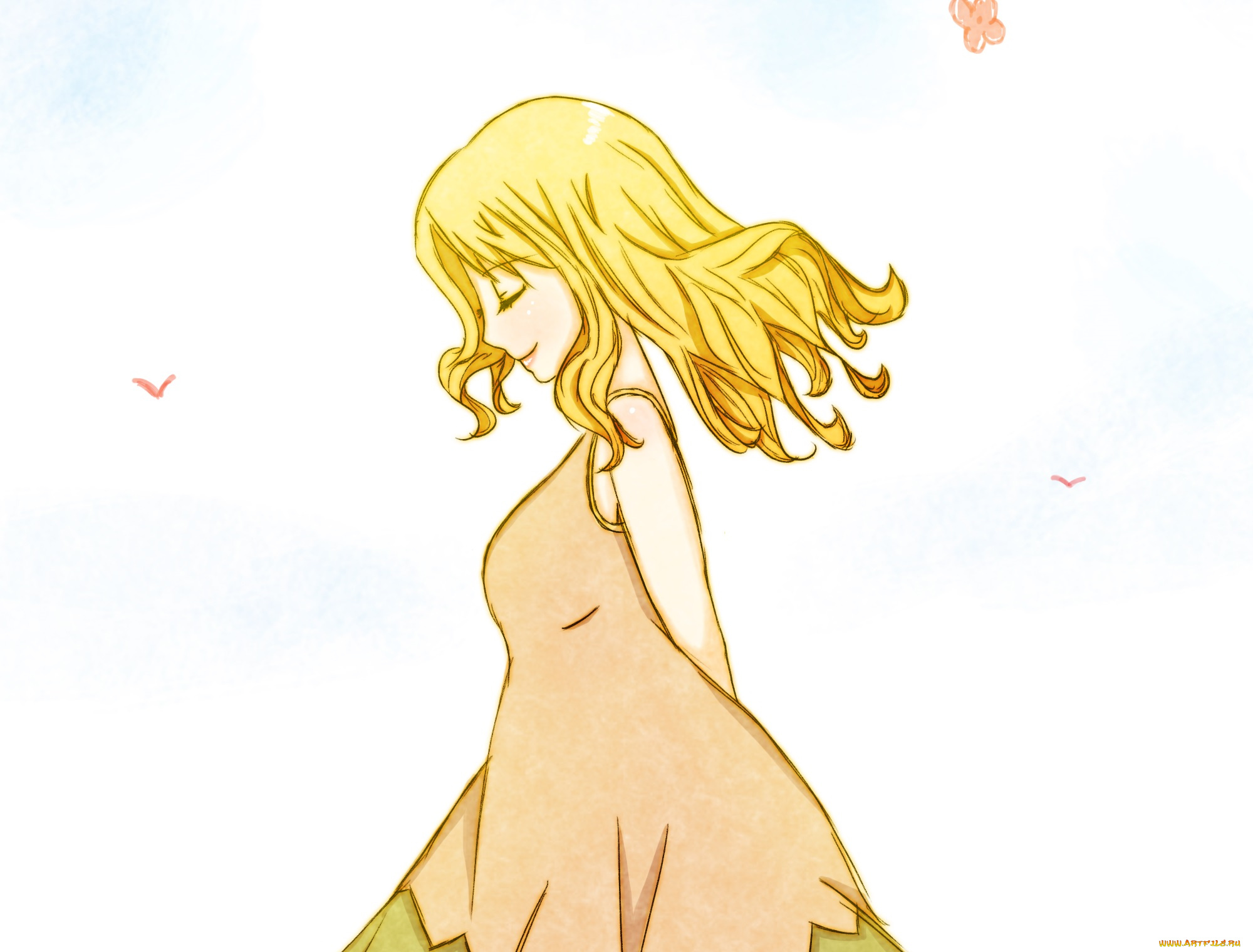 аниме, fairy, tail, люси