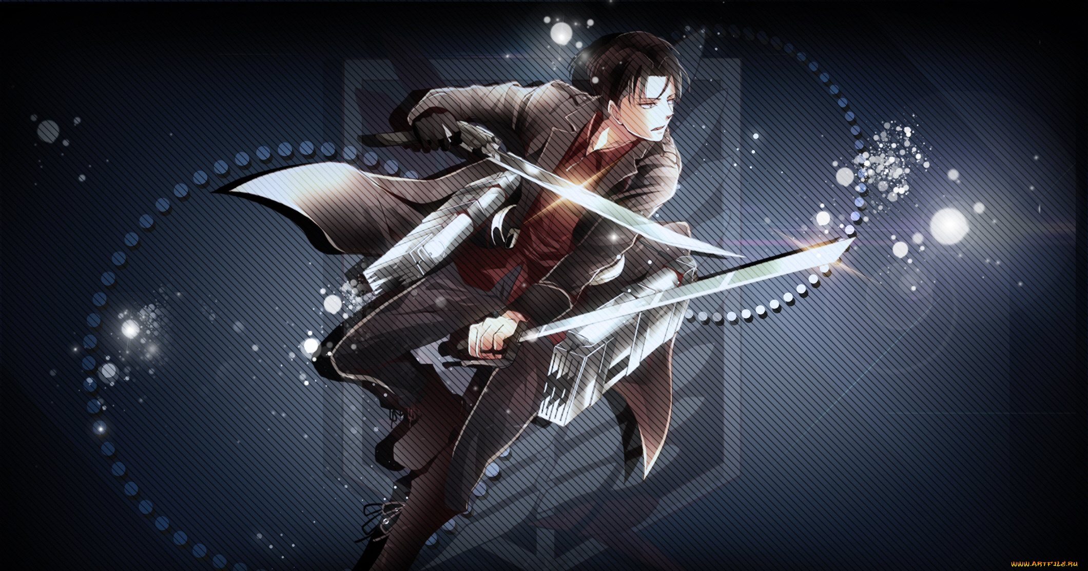 аниме, shingeki, no, kyojin, леви