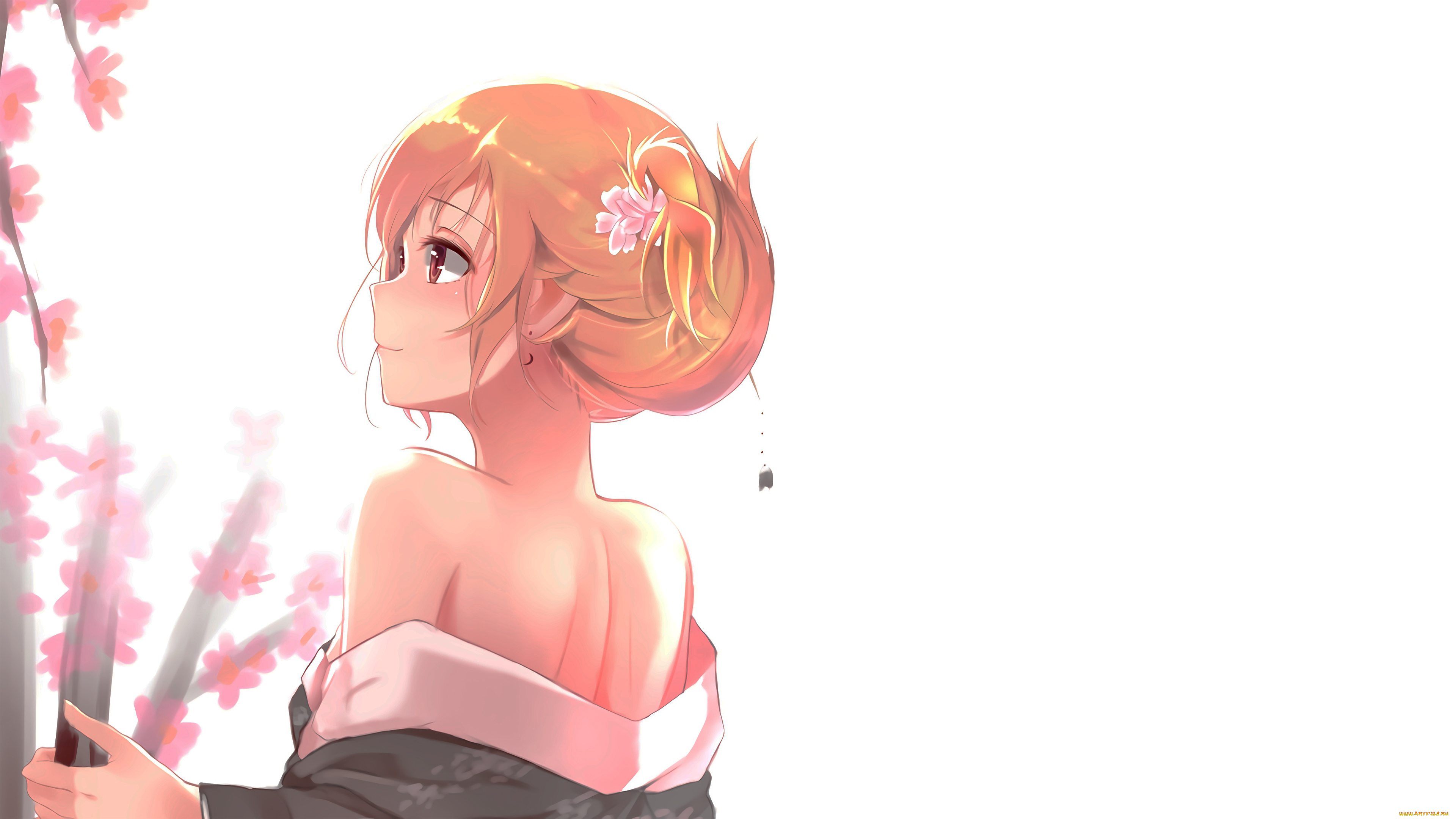 аниме, unknown, , другое, девушка, фон, взгляд