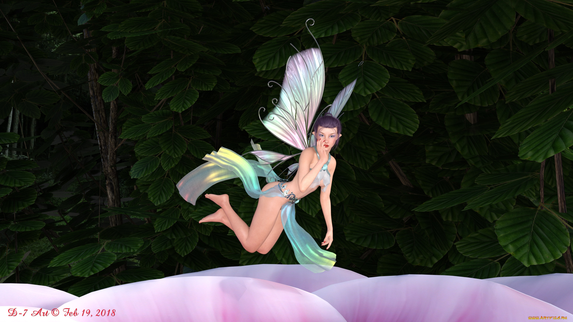 3д, графика, эльфы, , elves, фон, взгляд, эльфийка