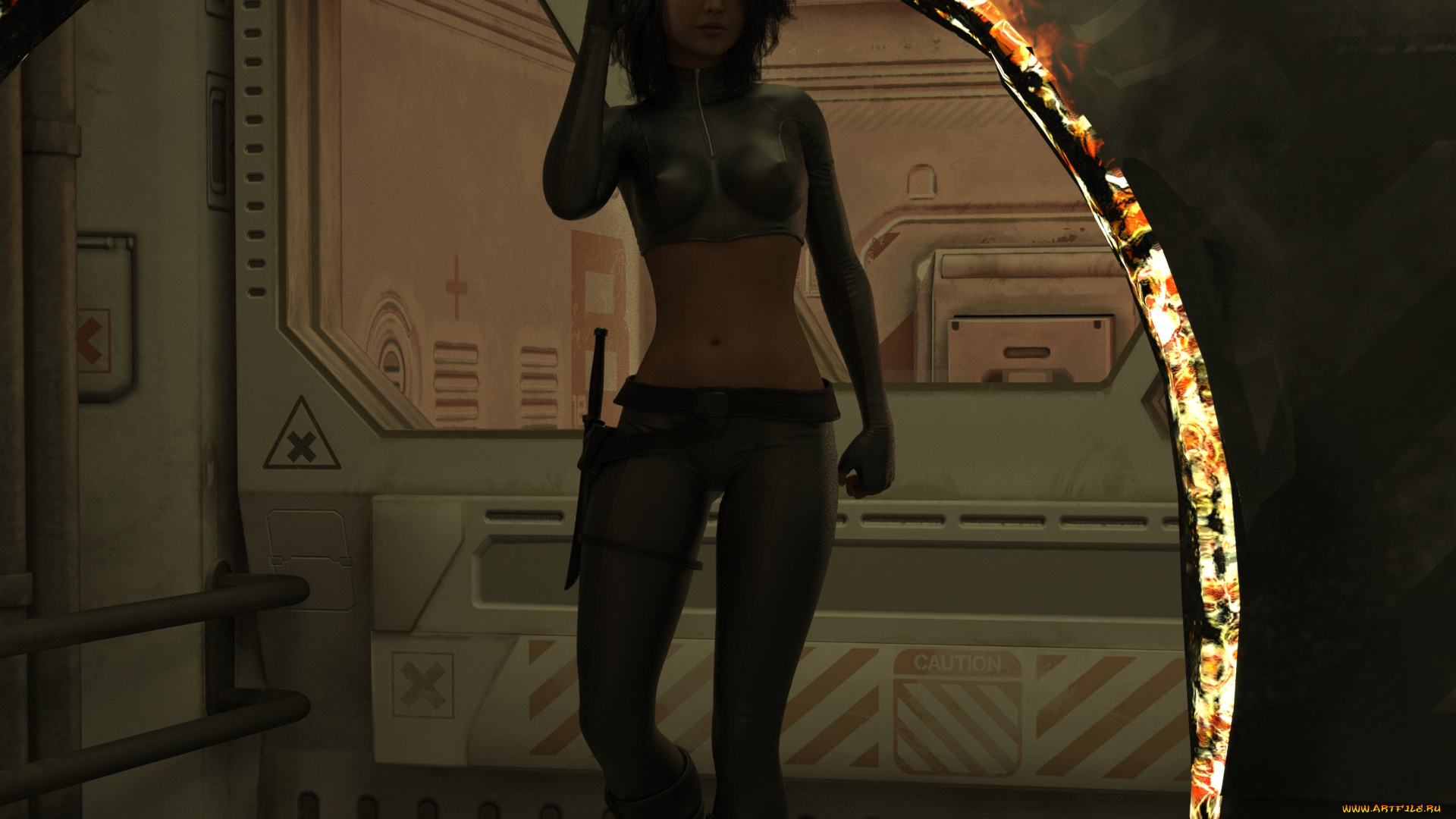 3д, графика, фантазия, , fantasy, фон, взгляд, девушка