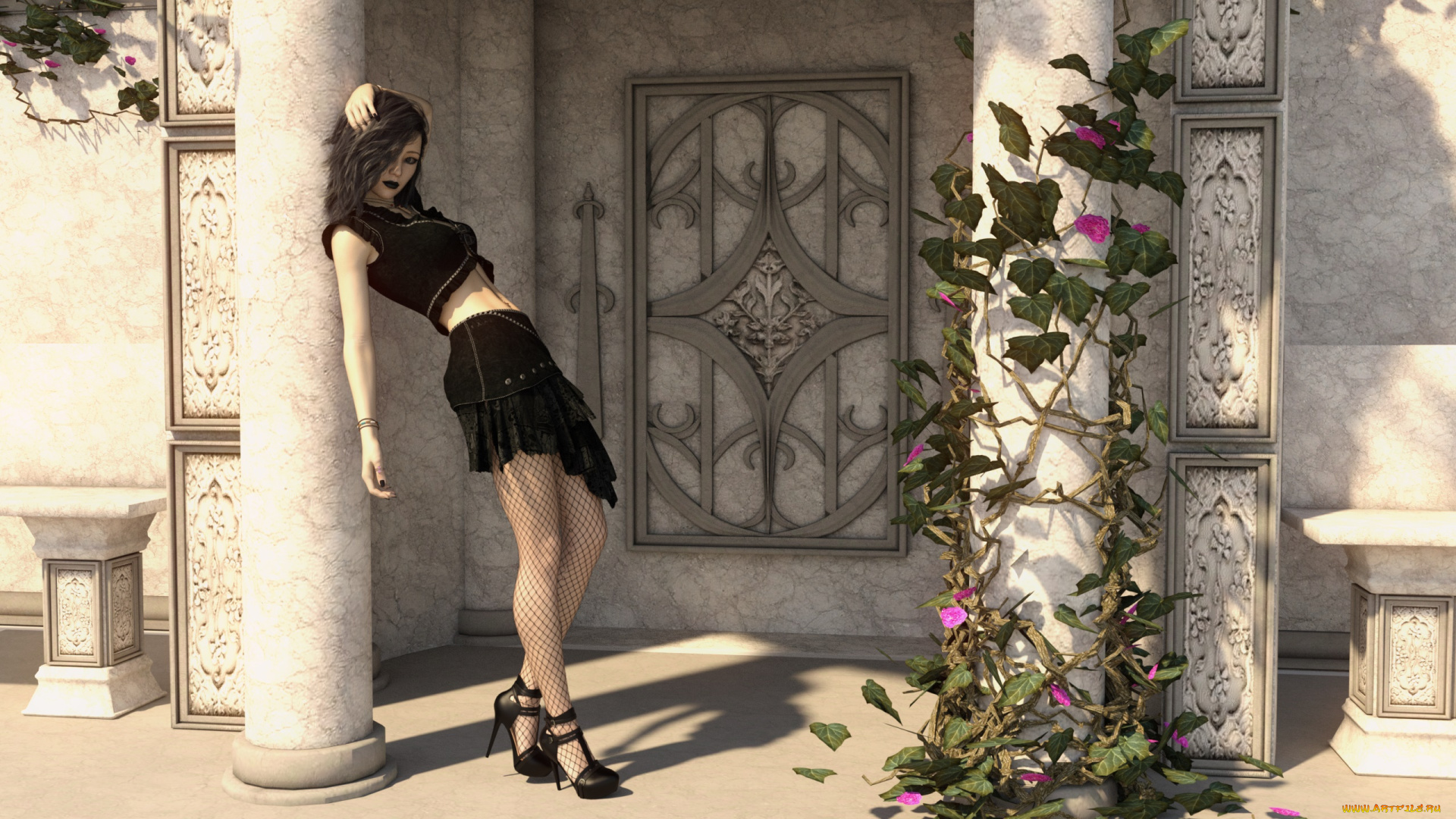 3д, графика, люди, , people, взгляд, фон, девушка