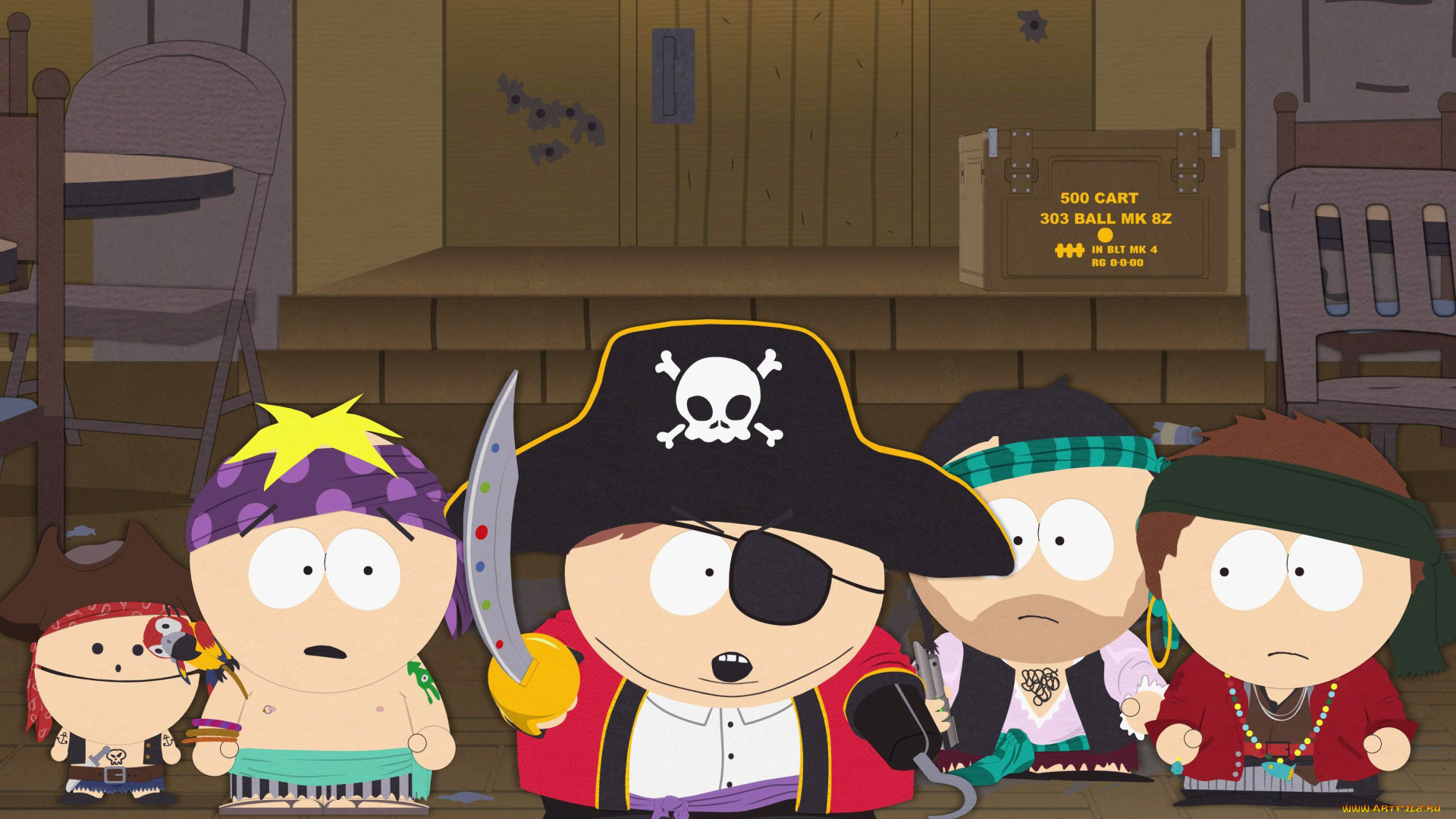 мультфильмы, south, park, персонажи, пираты
