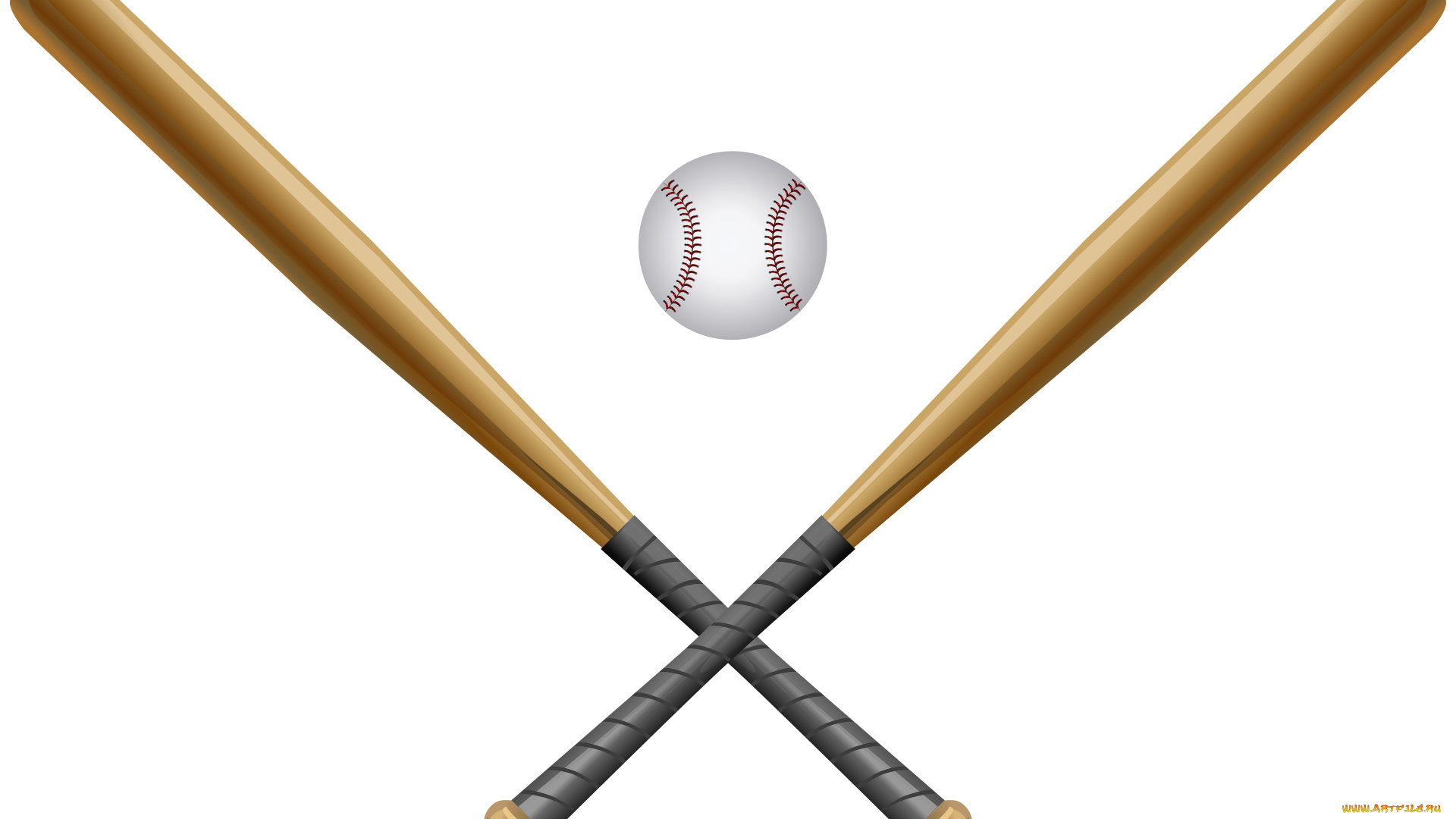 спорт, 3d, рисованные, мяч, фон, бита