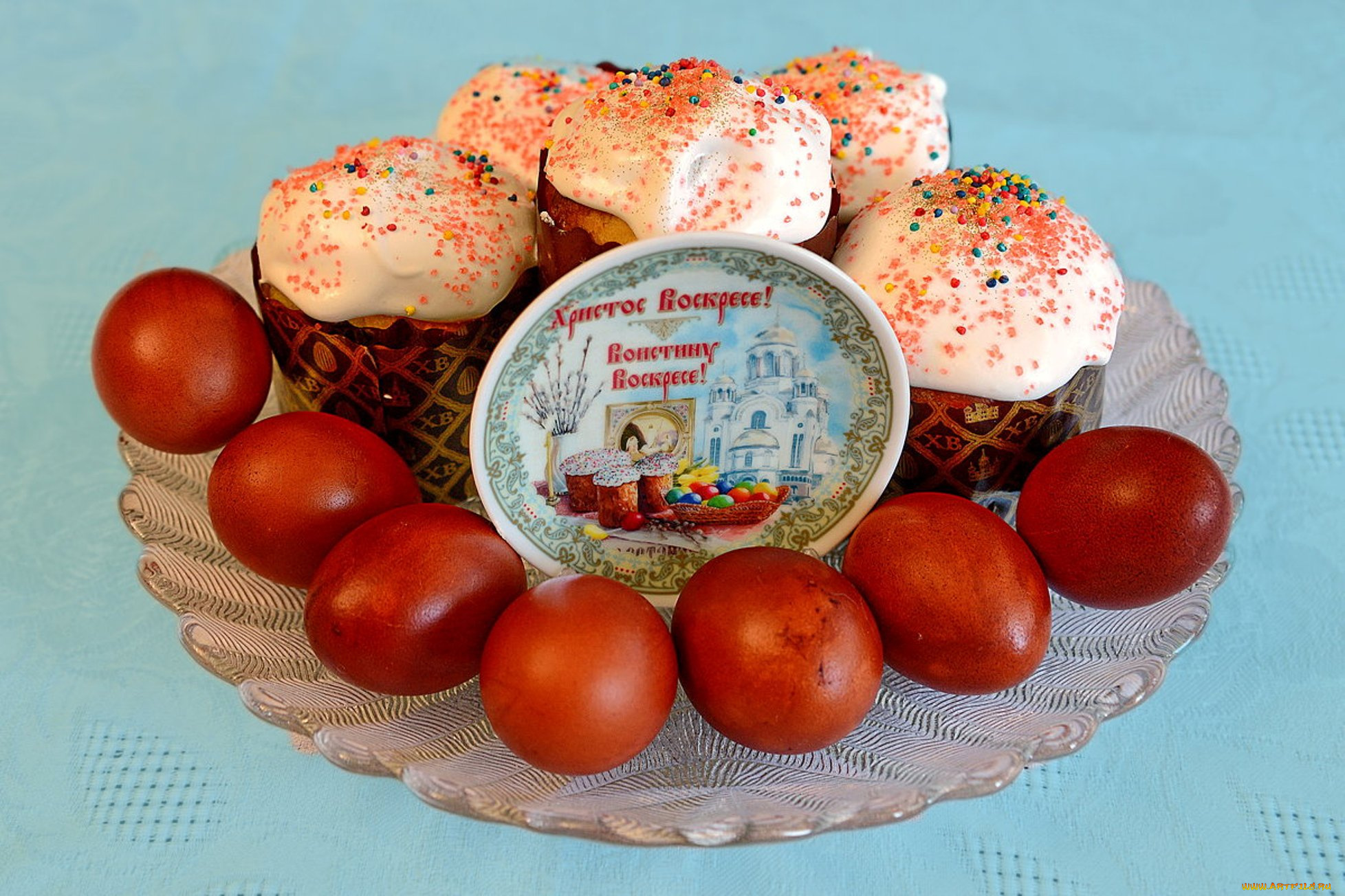 праздничные, пасха, куличи, яйца