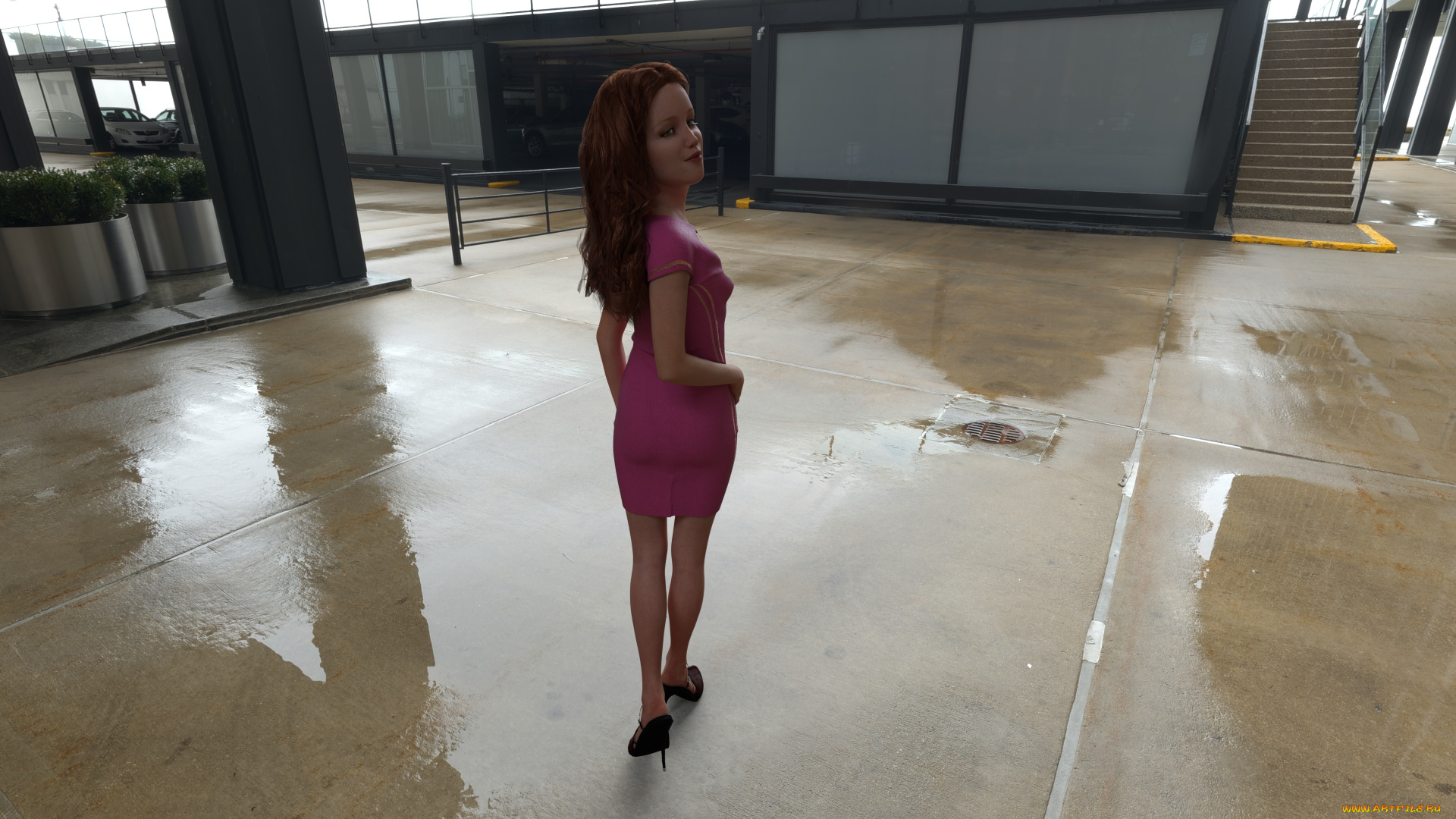 3д, графика, люди, , people, взгляд, девушка, фон