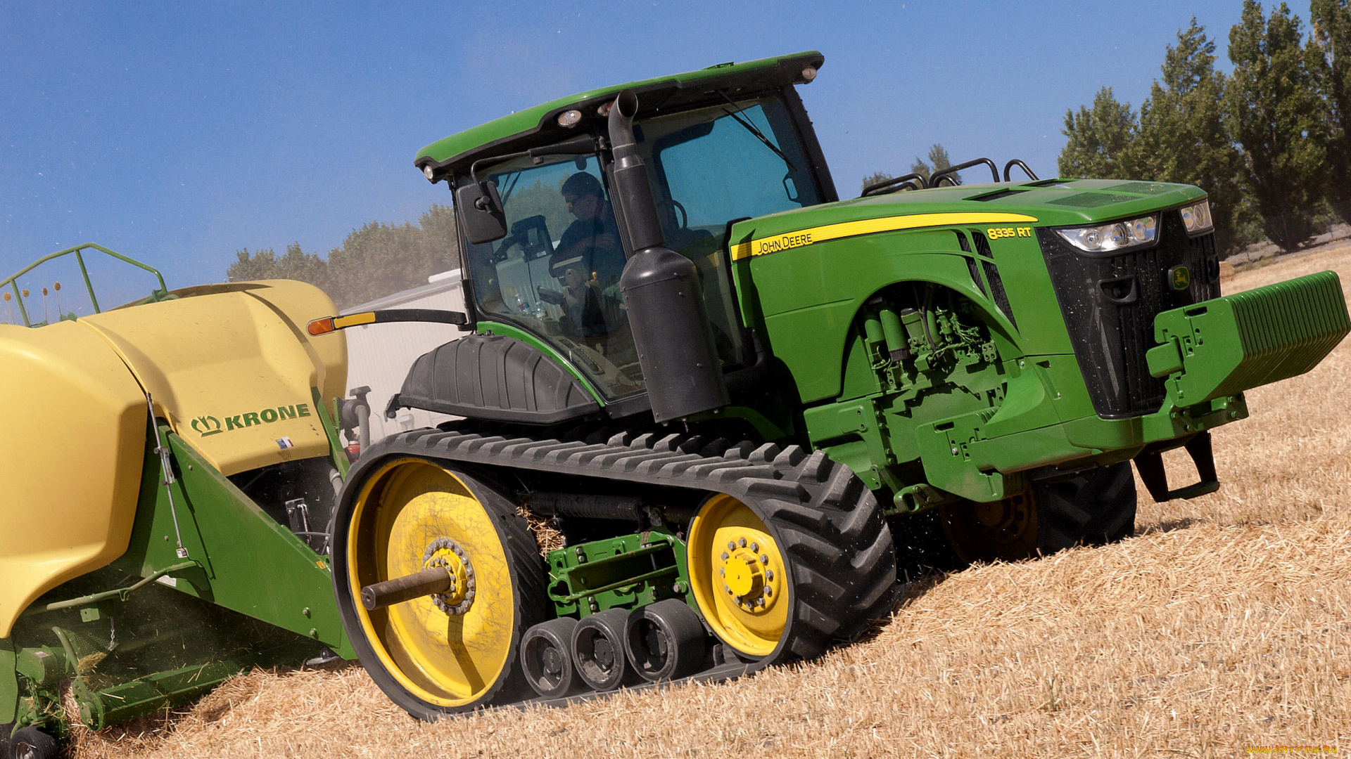 техника, тракторы, на, гусенецах, john, deere