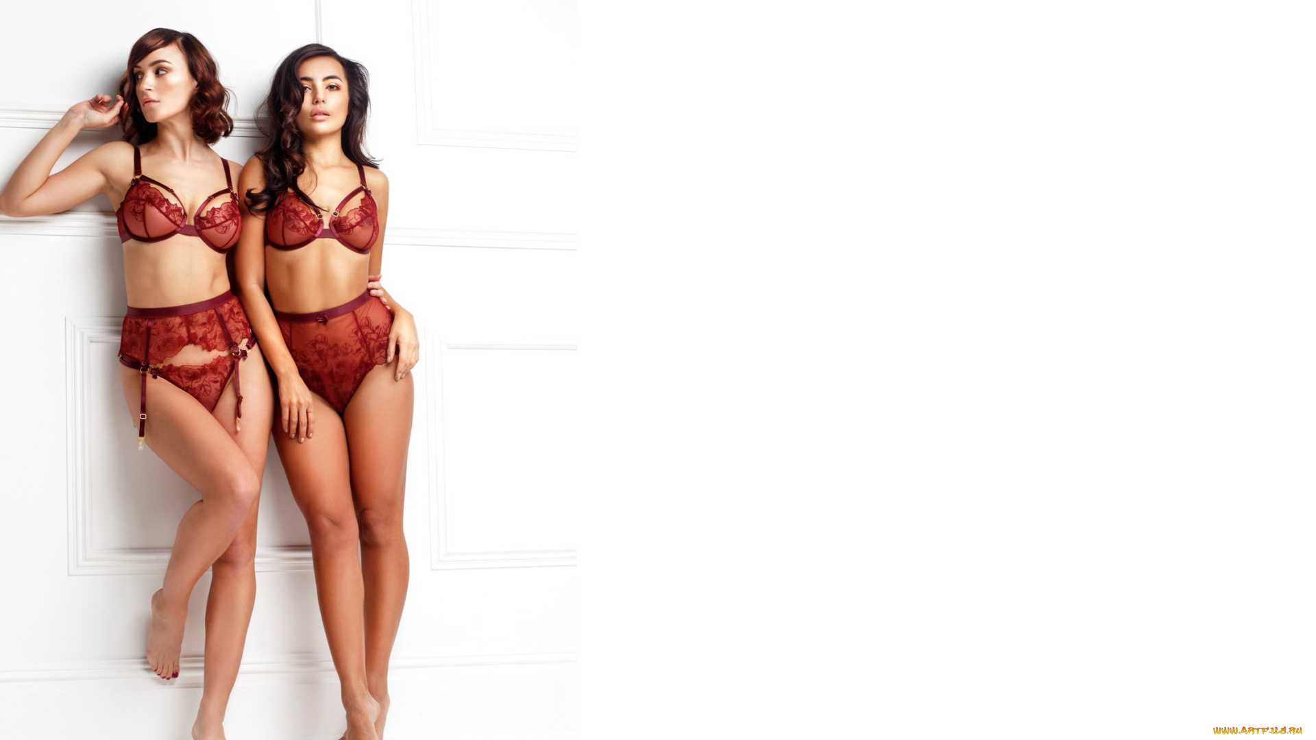 девушки, rosie, jones, шатенки, белье, стена