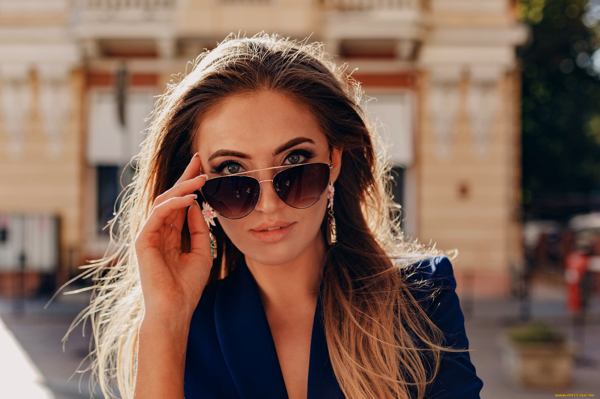 девушки, -, лица, , портреты, шатенка, очки, взгляд