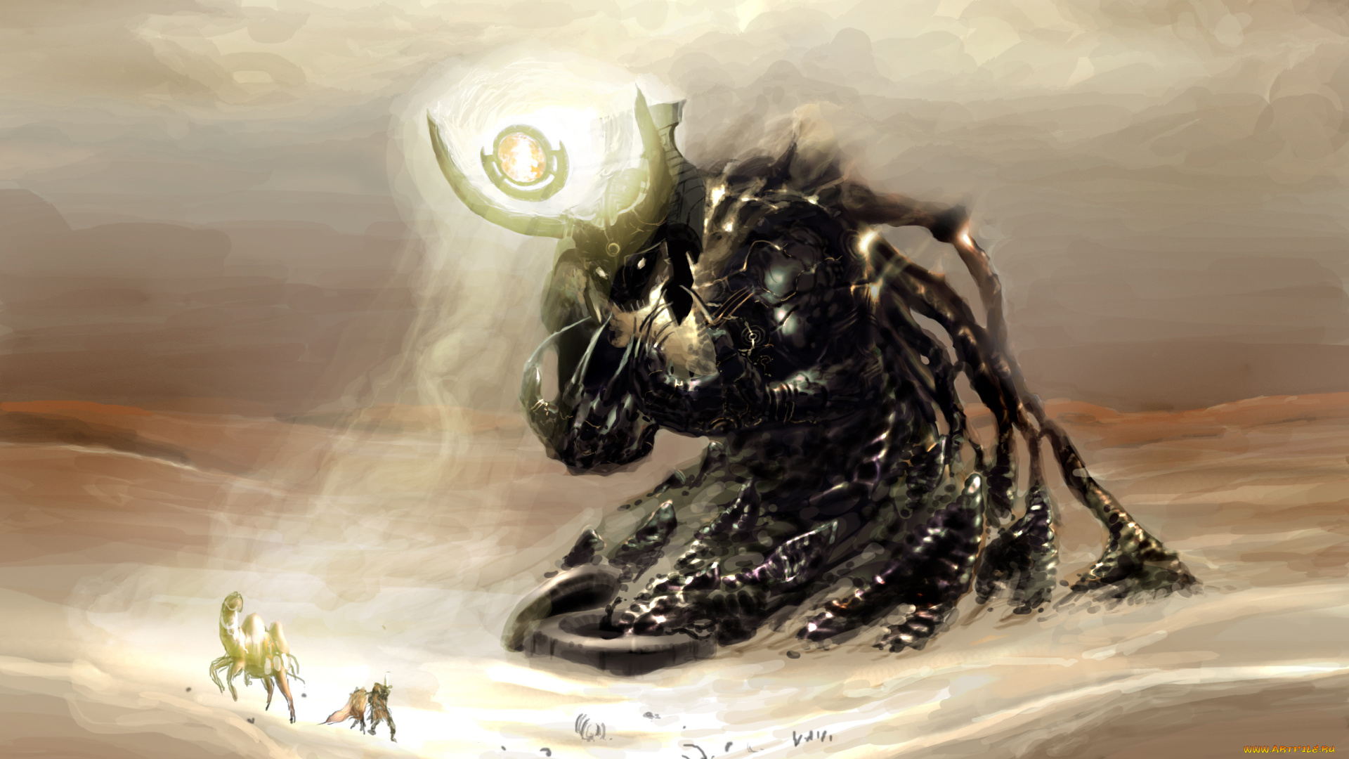 видео, игры, age, of, conan, , hyborian, adventures, демон, люди, пустыня