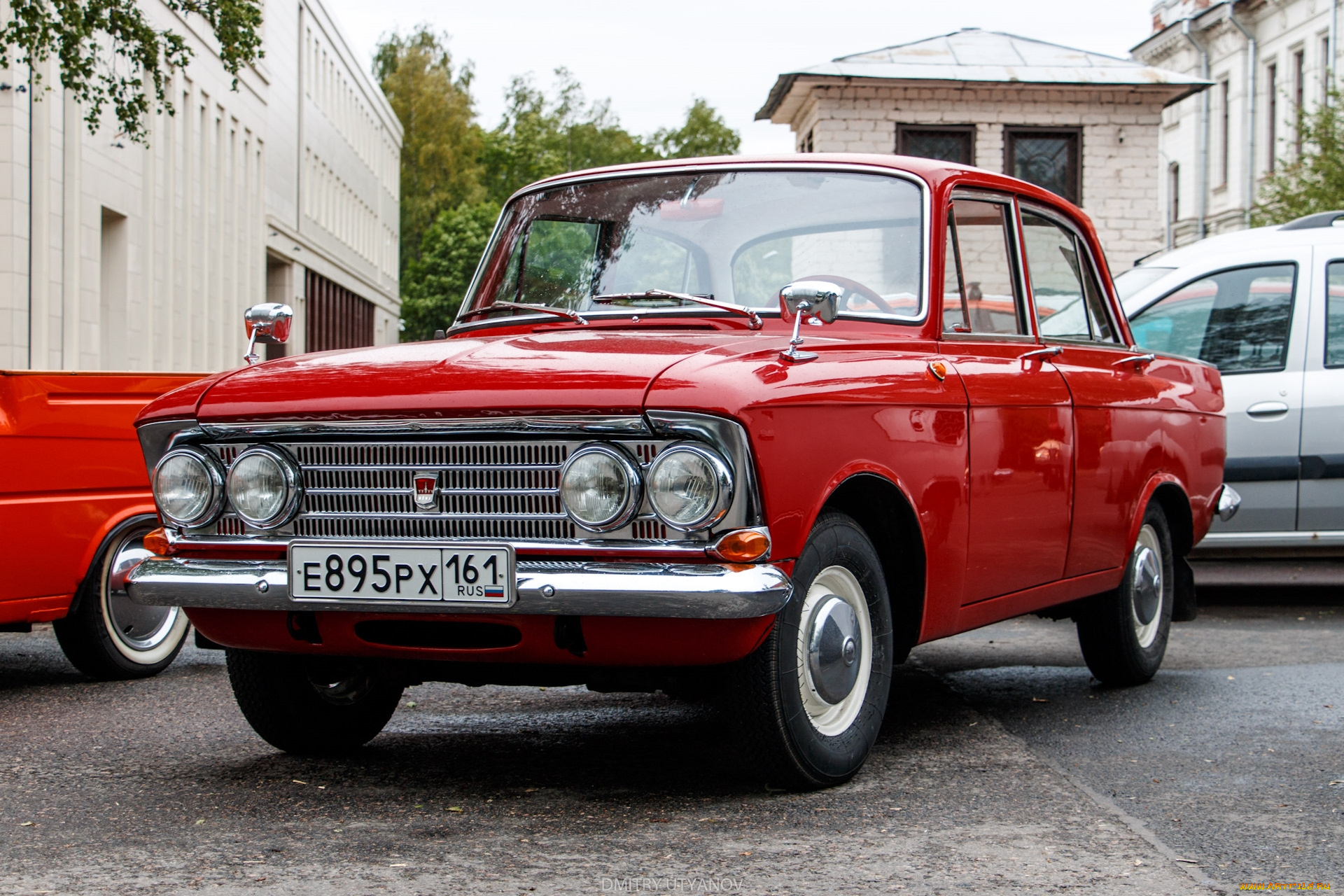 москвич, автомобили, автомобиль, красный, ретро, классика