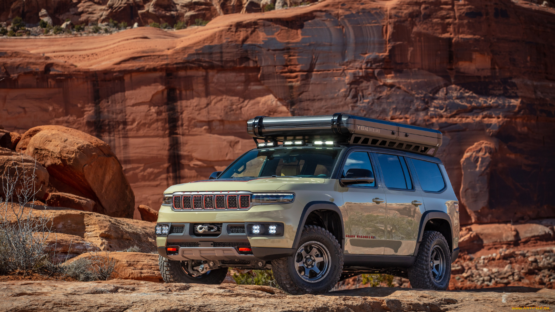 автомобили, jeep, grand, wagoneer, overland, внедорожник, джип, природа, каньон, авто, 2023, года