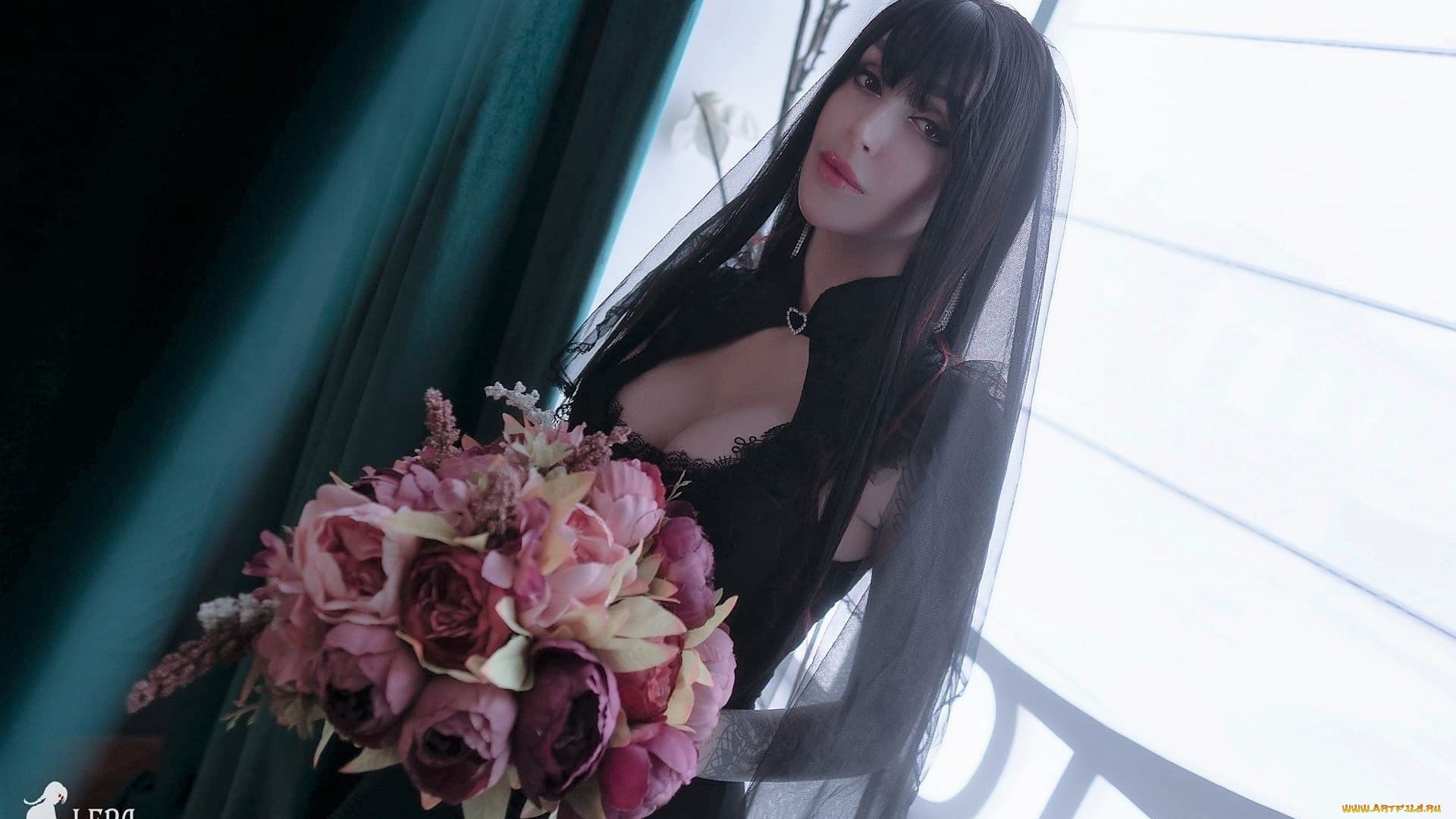 девушки, valery, himera, , lera, himera, образ, наряд, букет, окно