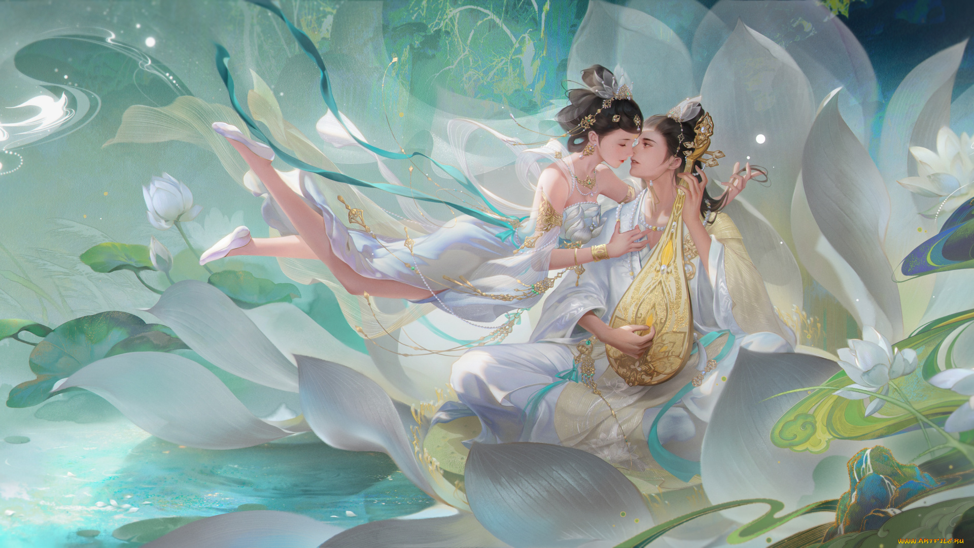 фэнтези, люди, китай, пара, любовь