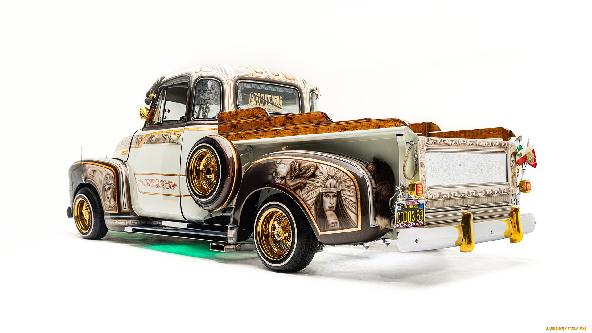 1953-chevrolet-3100, автомобили, custom, pick-up, chevrolet