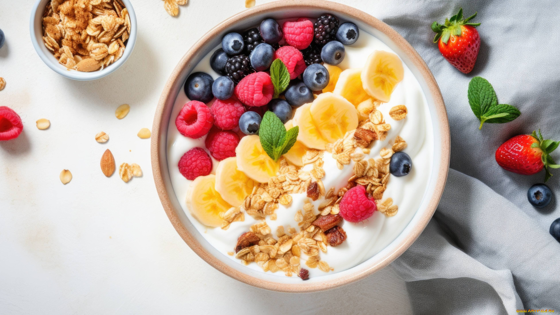 3д, графика, еда-, food, хлопья