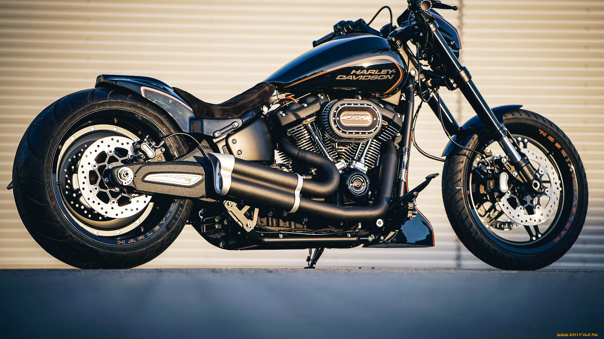 харлей, мотоциклы, harley-davidson, мотоцикл, байк, чёрный, thunderbike, customs