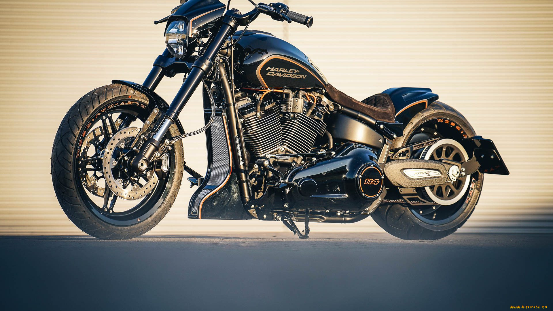 харлей, мотоциклы, harley-davidson, мотоцикл, байк, чёрный, thunderbike, customs