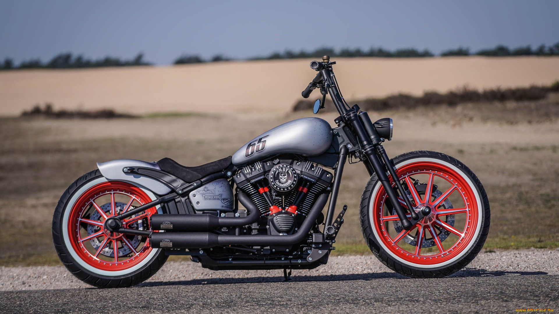 харлей, мотоциклы, harley-davidson, мотоцикл, байк, серый, thunderbike, customs