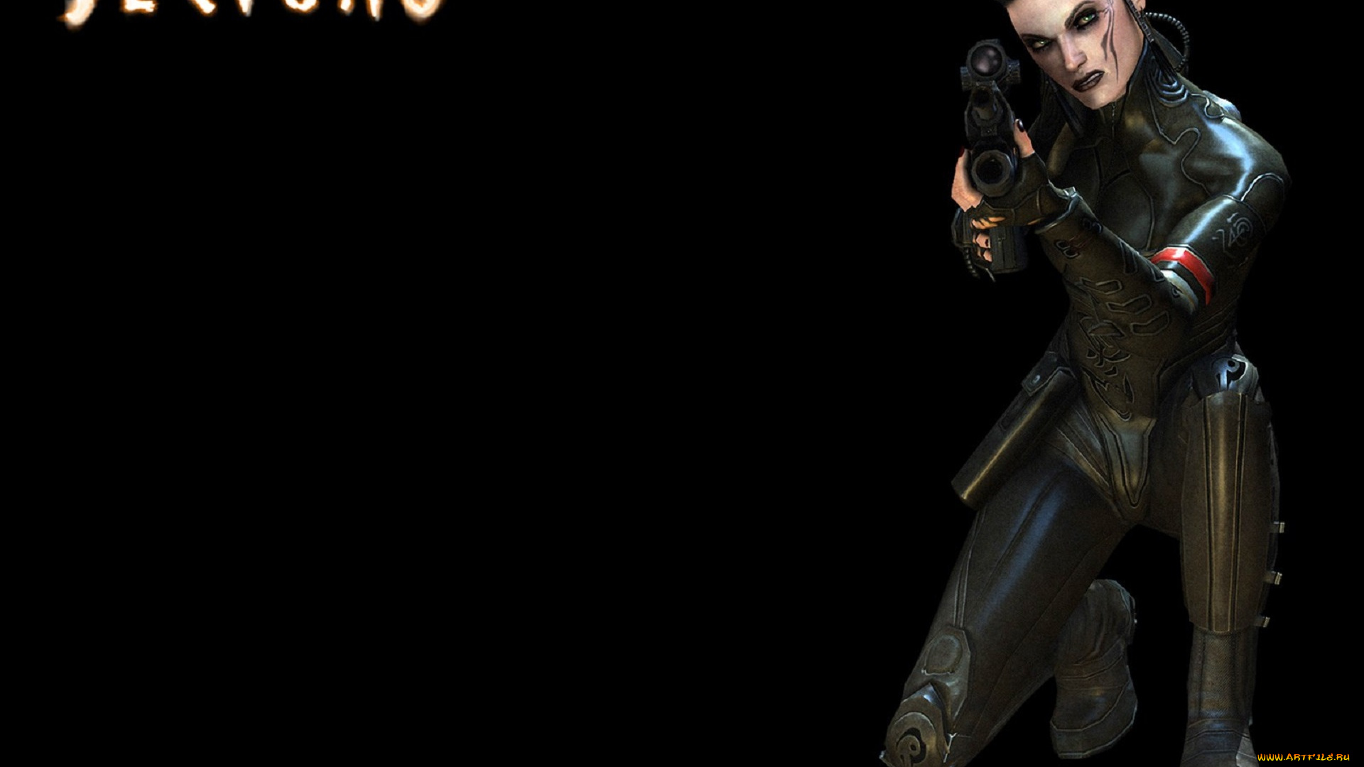 видео, игры, clive, barker`s, jericho, девушка, костюм, оружие