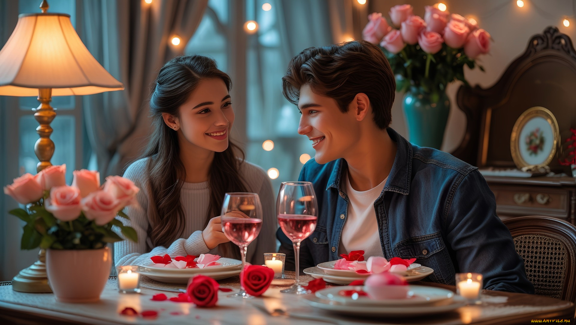 3д, графика, романтика, , romantics, влюбленные