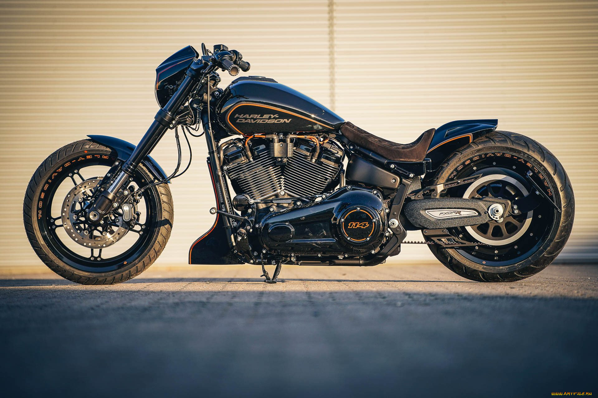 харлей, мотоциклы, harley-davidson, мотоцикл, байк, чёрный, thunderbike, customs