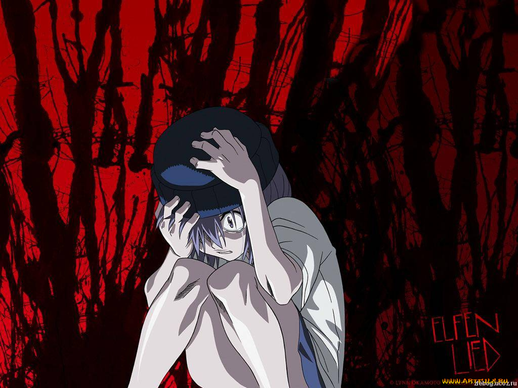 elfen, lied, little, lucy, аниме