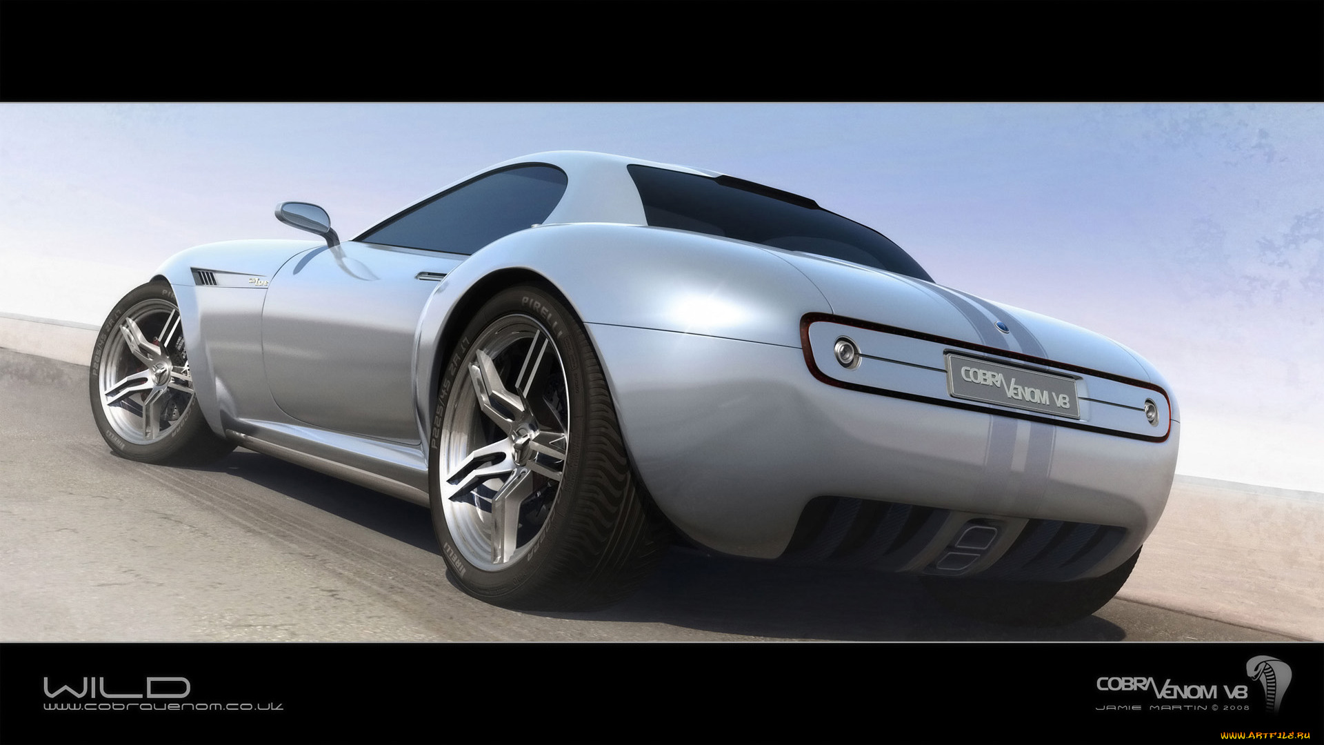 2008, cobra, venom, v8, concept, автомобили, 3д