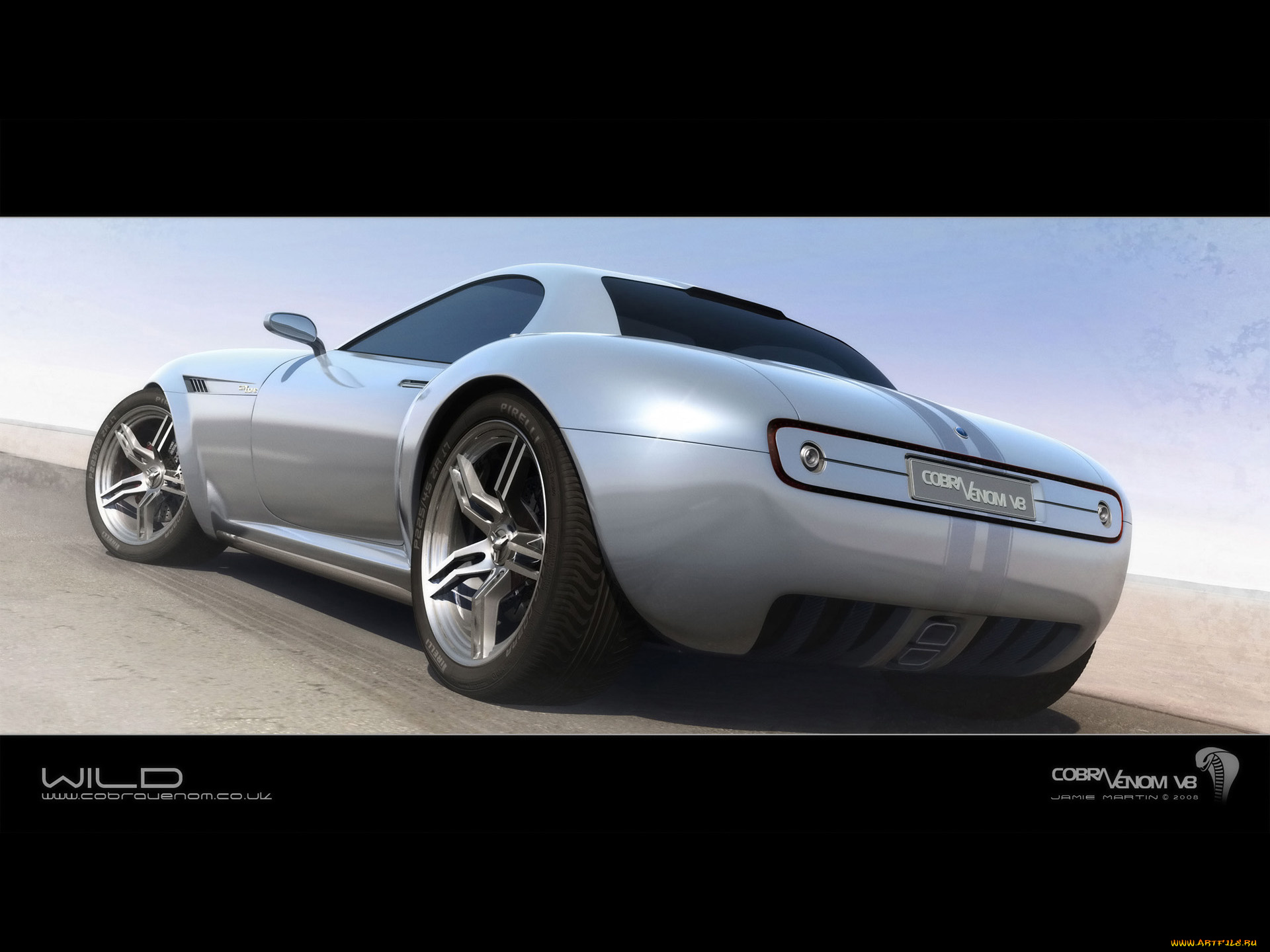 2008, cobra, venom, v8, concept, автомобили, 3д